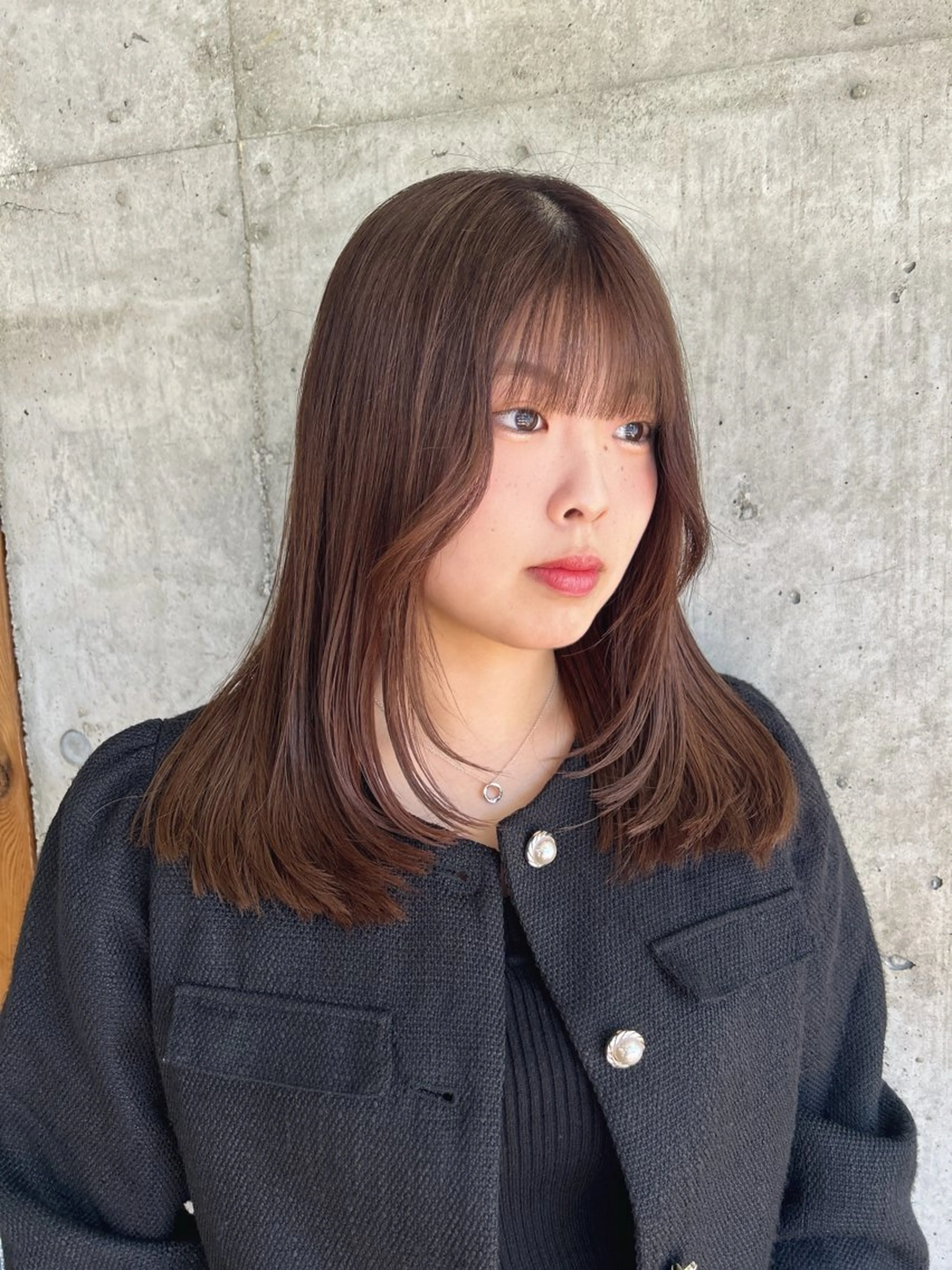 セミロング カラー カット ヘアカラー トリートメント 🎨デザイン🥇 美髪・艶髪　日暮千敬のヘアスタイル