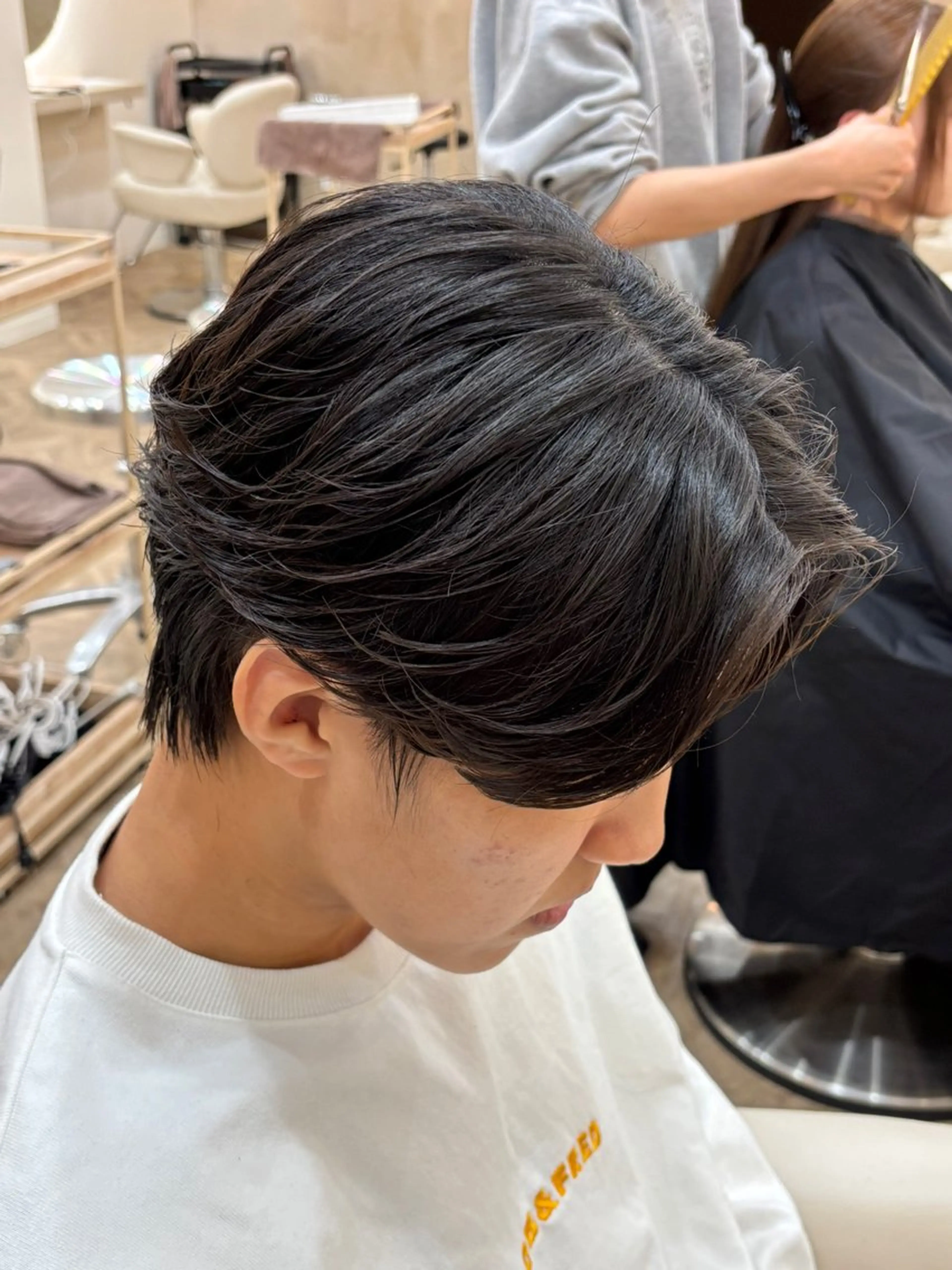 ショート パーマ メンズ メンズパーマ ニュアンスパーマ カット パーマ トリートメント パーマ職人DAIKI ツイスパ/波巻きのヘアスタイル