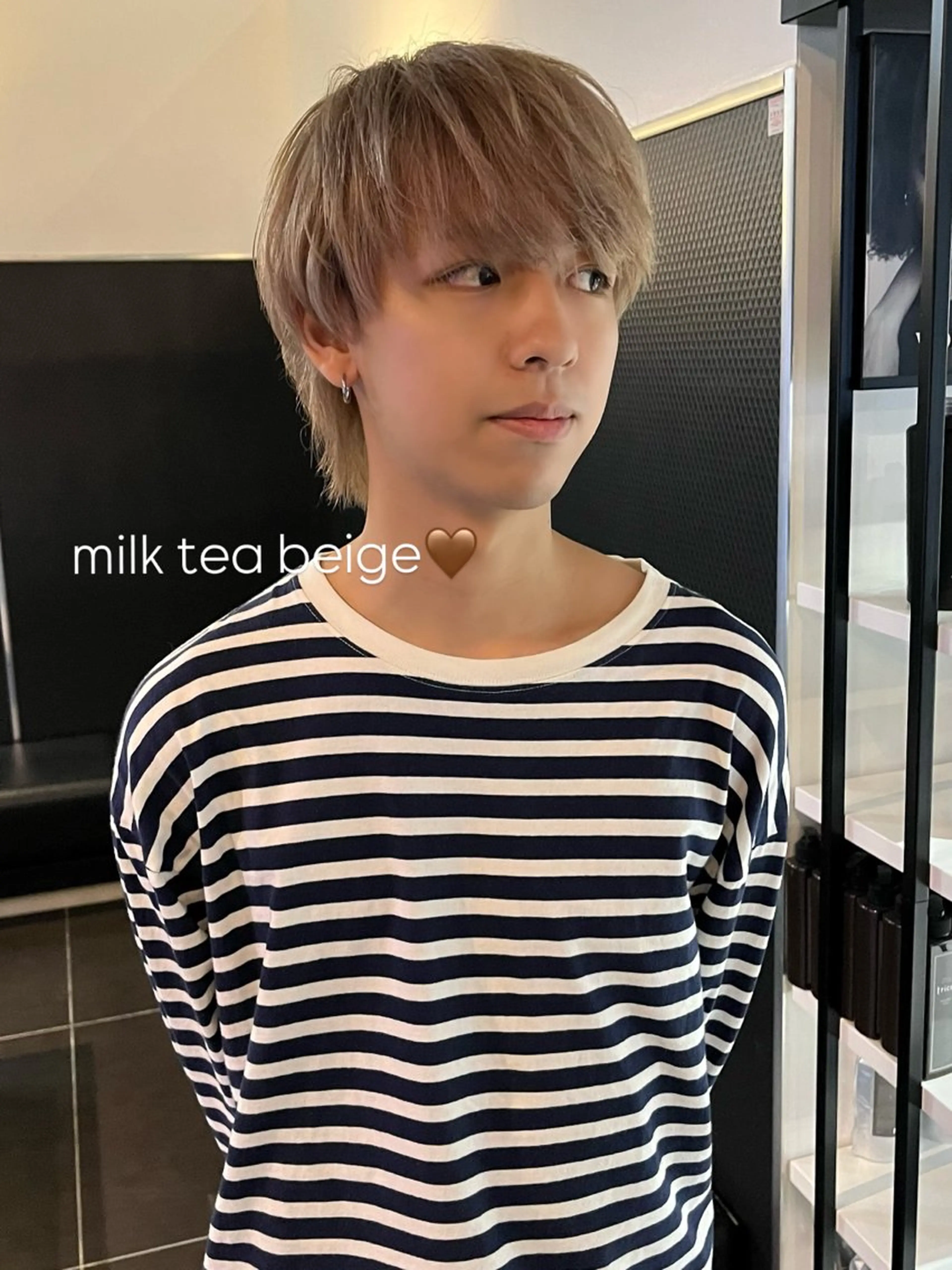 ショート カラー メンズ ヘアカラー trico心斎橋 ナツミのヘアスタイル