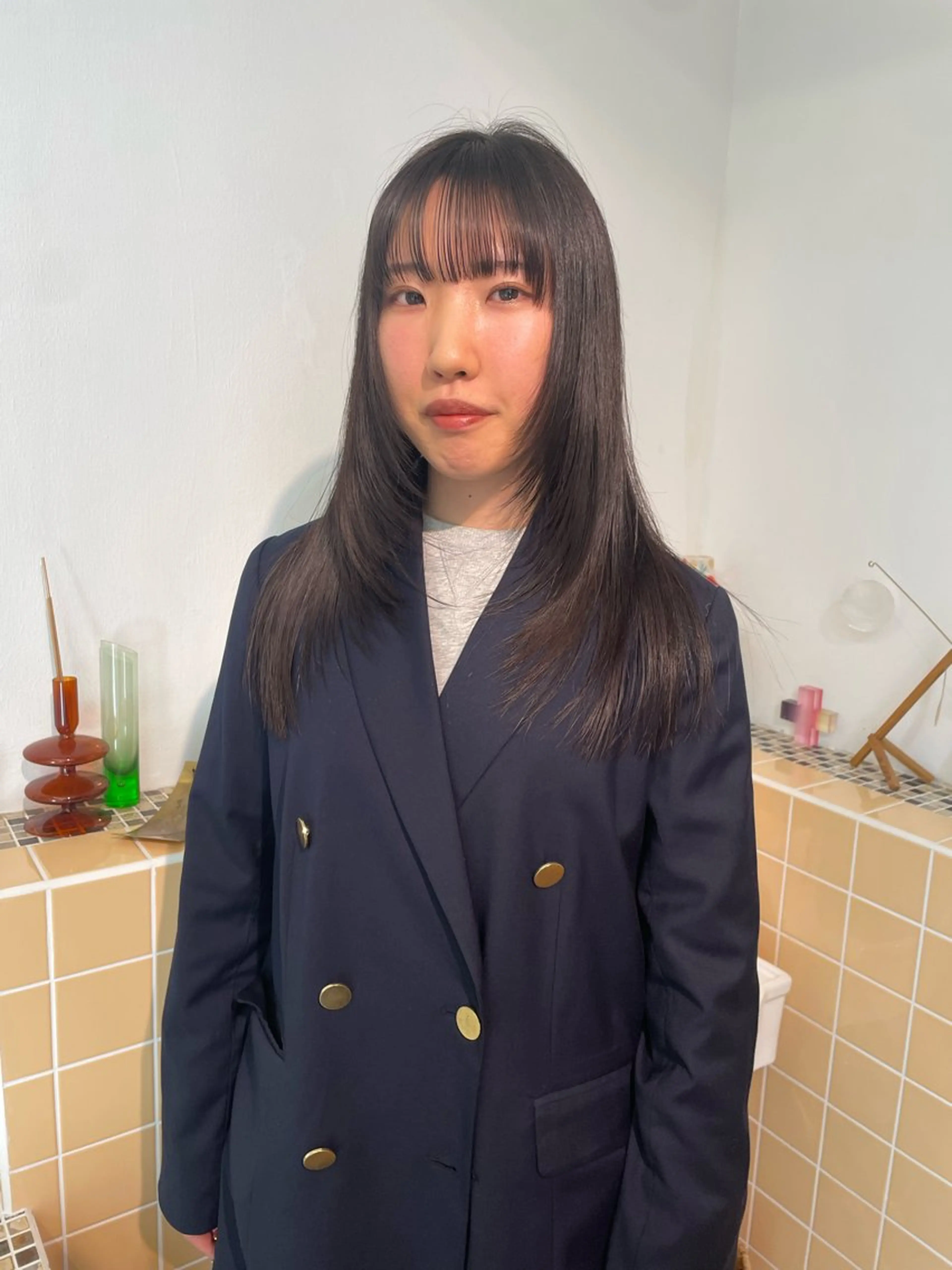 ロング カット sakura🌸 レイヤー/韓国ヘアのヘアスタイル