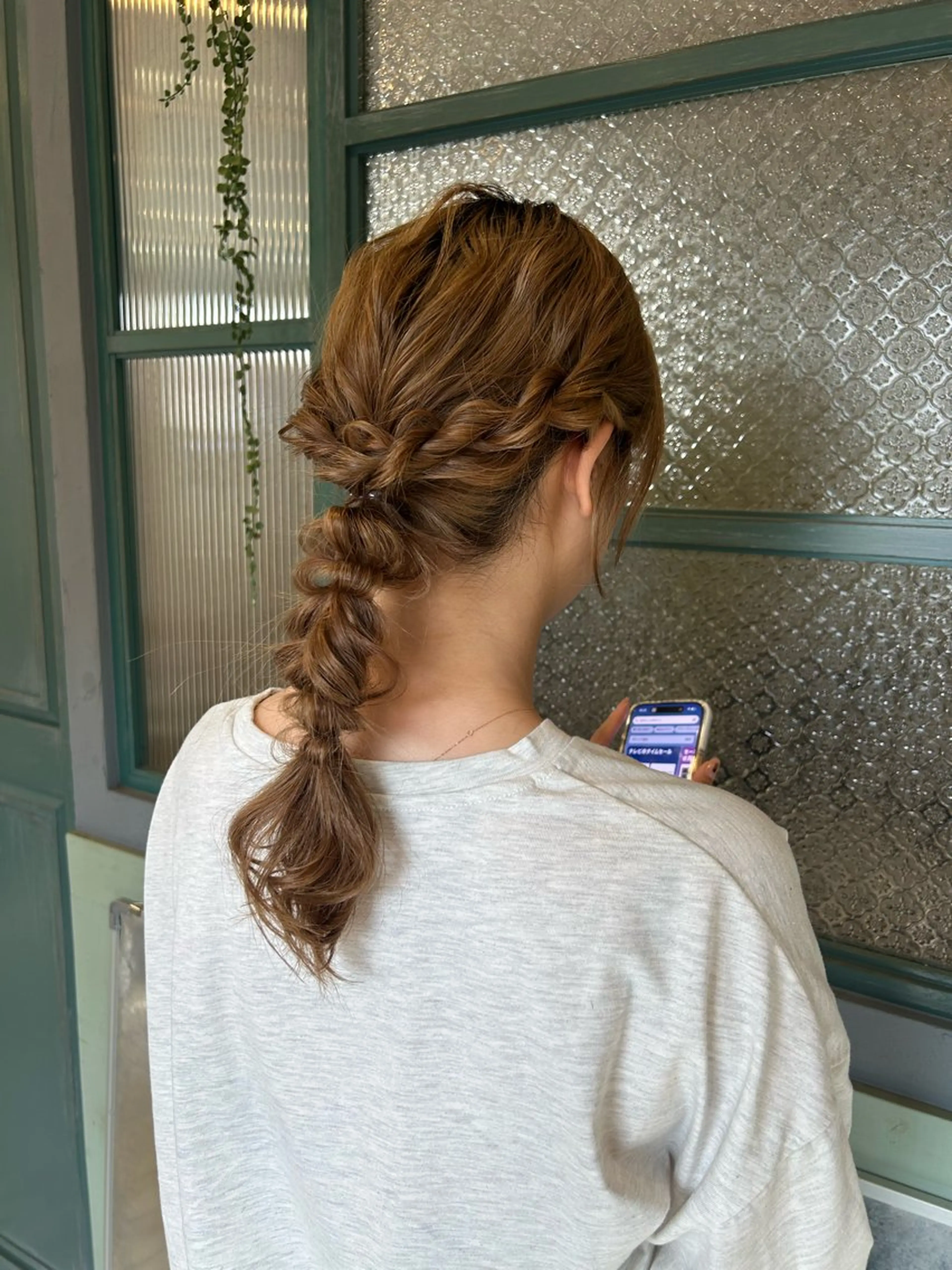 セミロング ヘアアレンジ Hanon hair & relaxation所属・Hanon 美桜のヘアスタイル