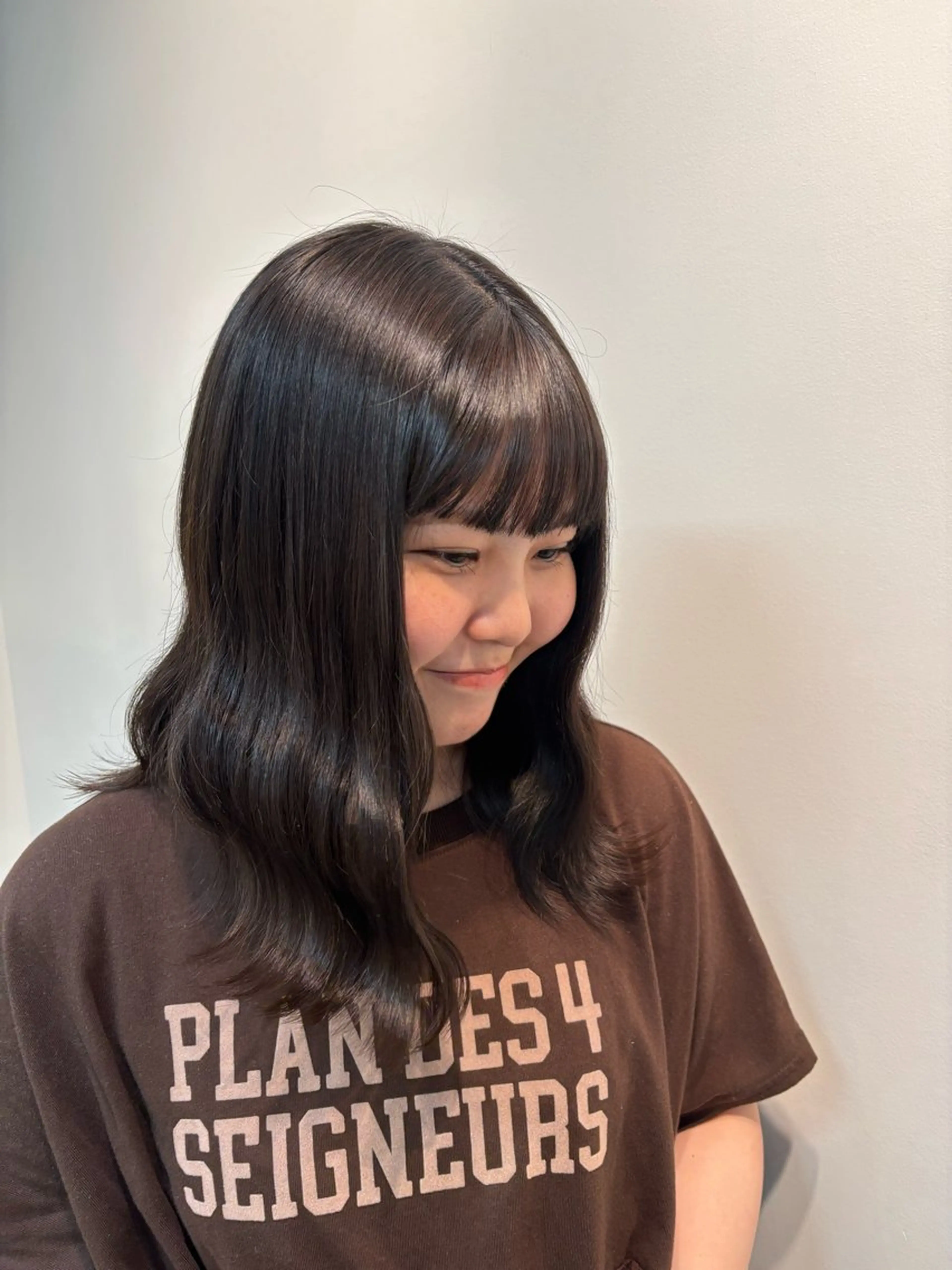 セミロング カラー zina karin୨୧˙˳⋆のヘアスタイル