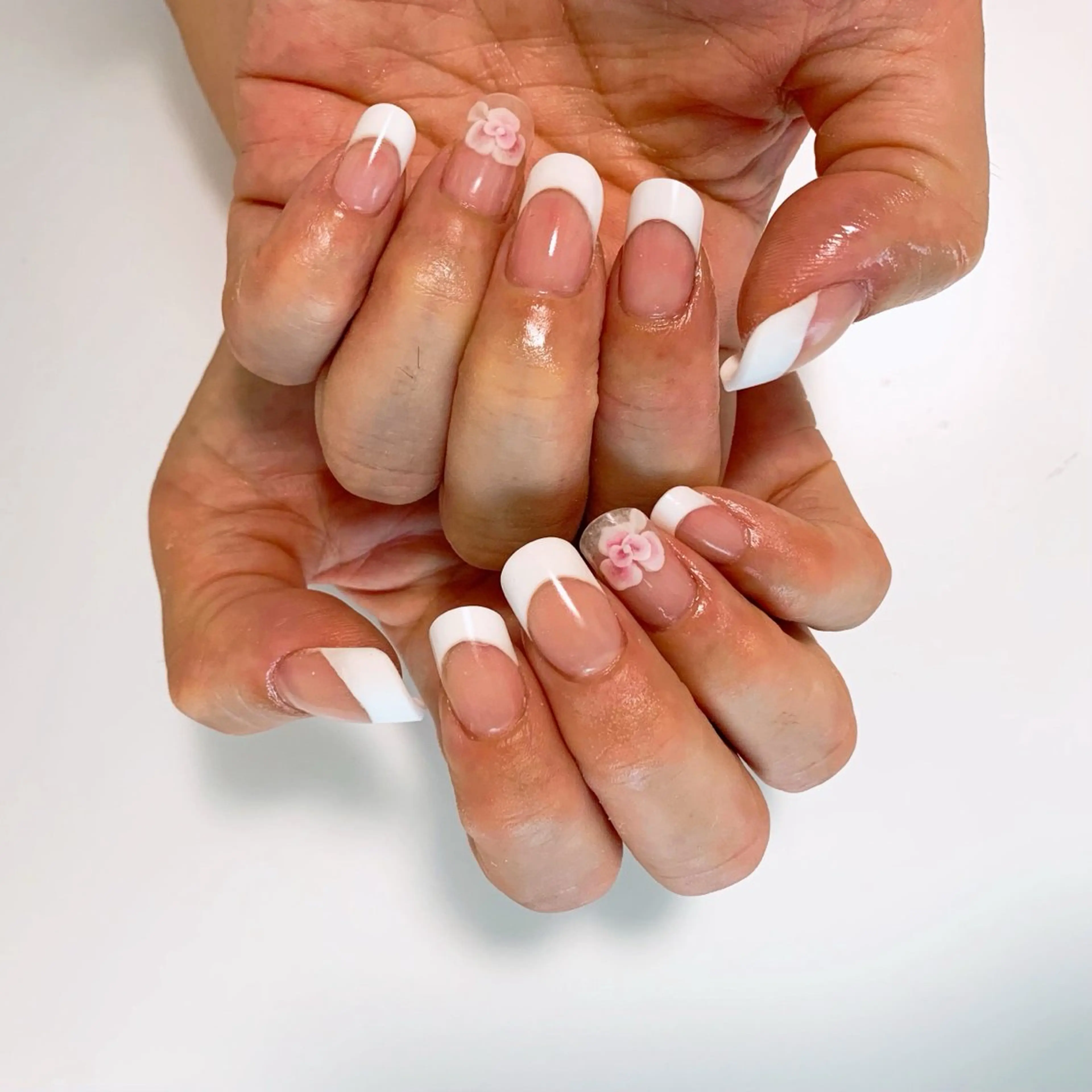 ネイル クリアネイル グラデーション ピンク ⭐︎休業中の練習⭐︎ JNA認定講師髙橋のネイルデザイン