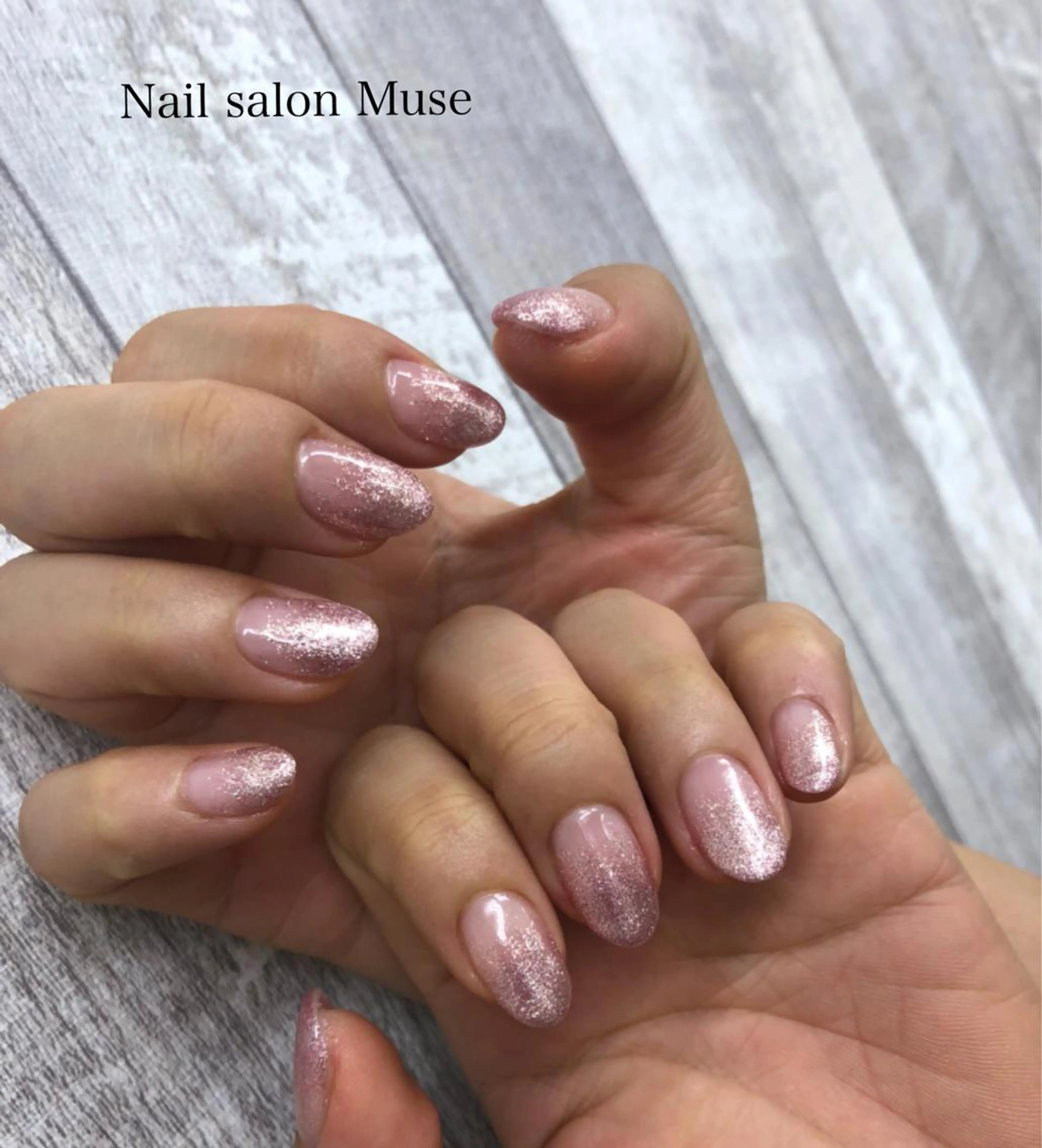 ネイル ラメ(グリッター) ハンドネイル Nail salon Museのネイルデザイン