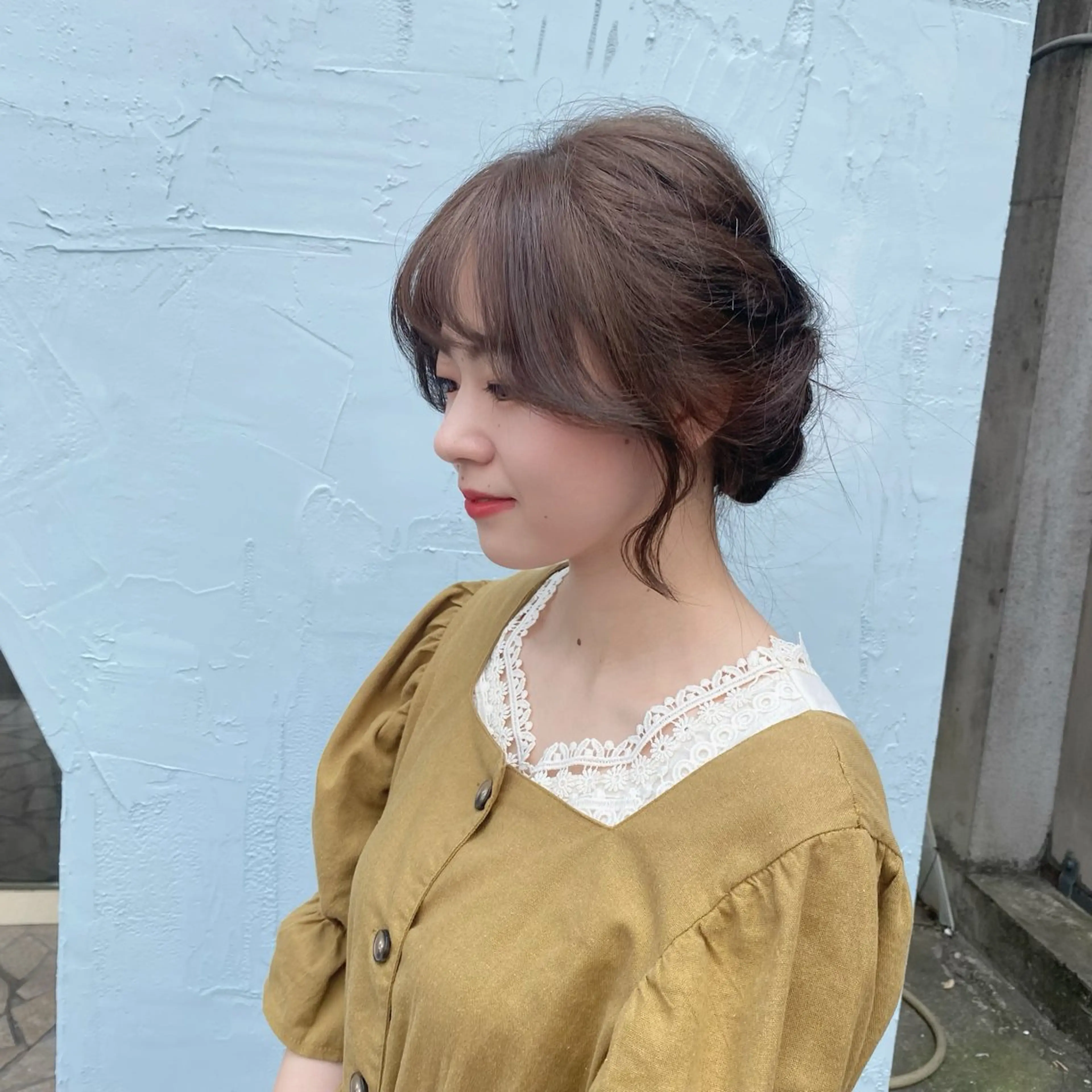 ロング カラー ヘアアレンジ ブリーチ ダブルカラー ブリーチなしカラー カット ウルフ/レイヤー /パーマ　ナユタのヘアスタイル