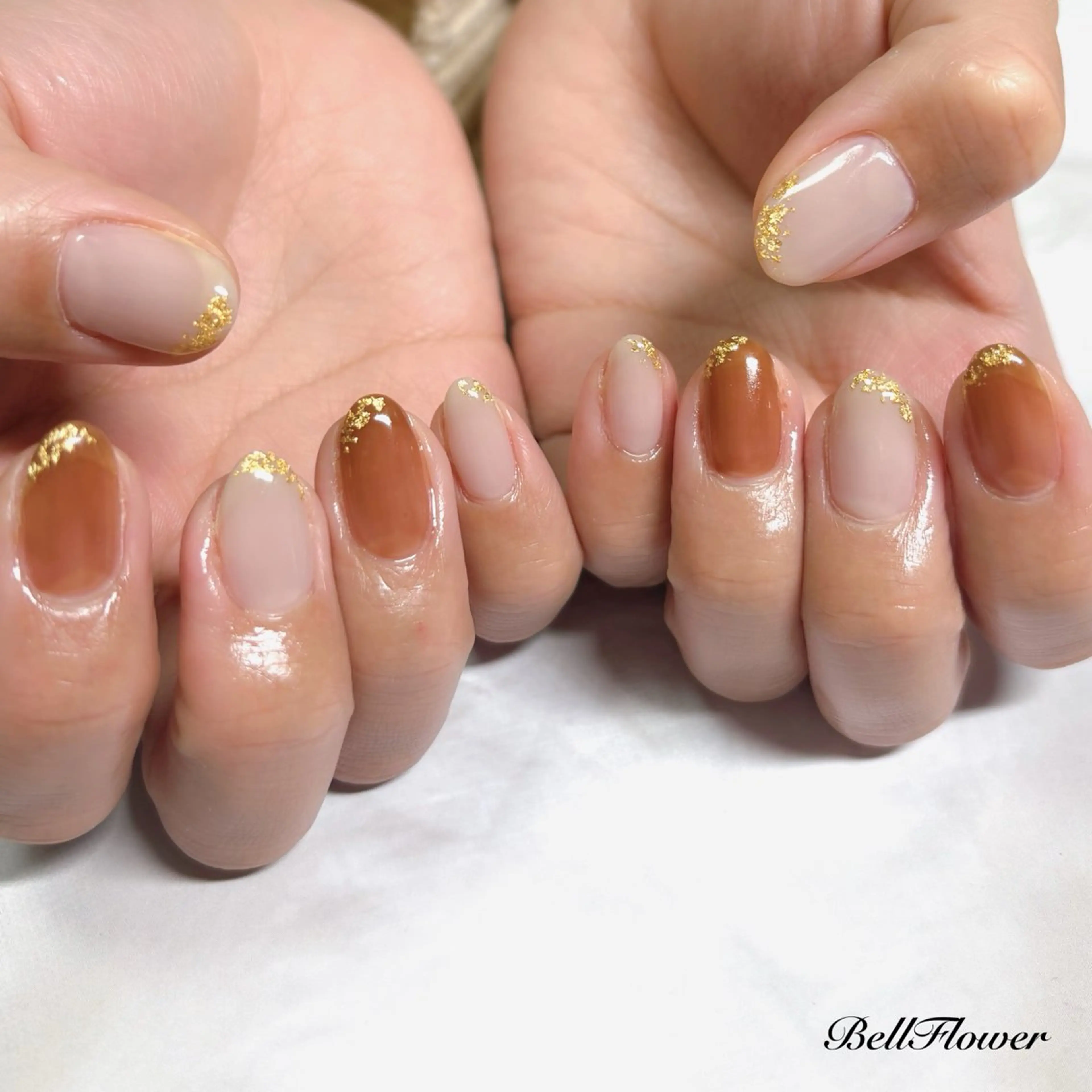 ネイル ハンドネイル Bell Flowerのネイルデザイン