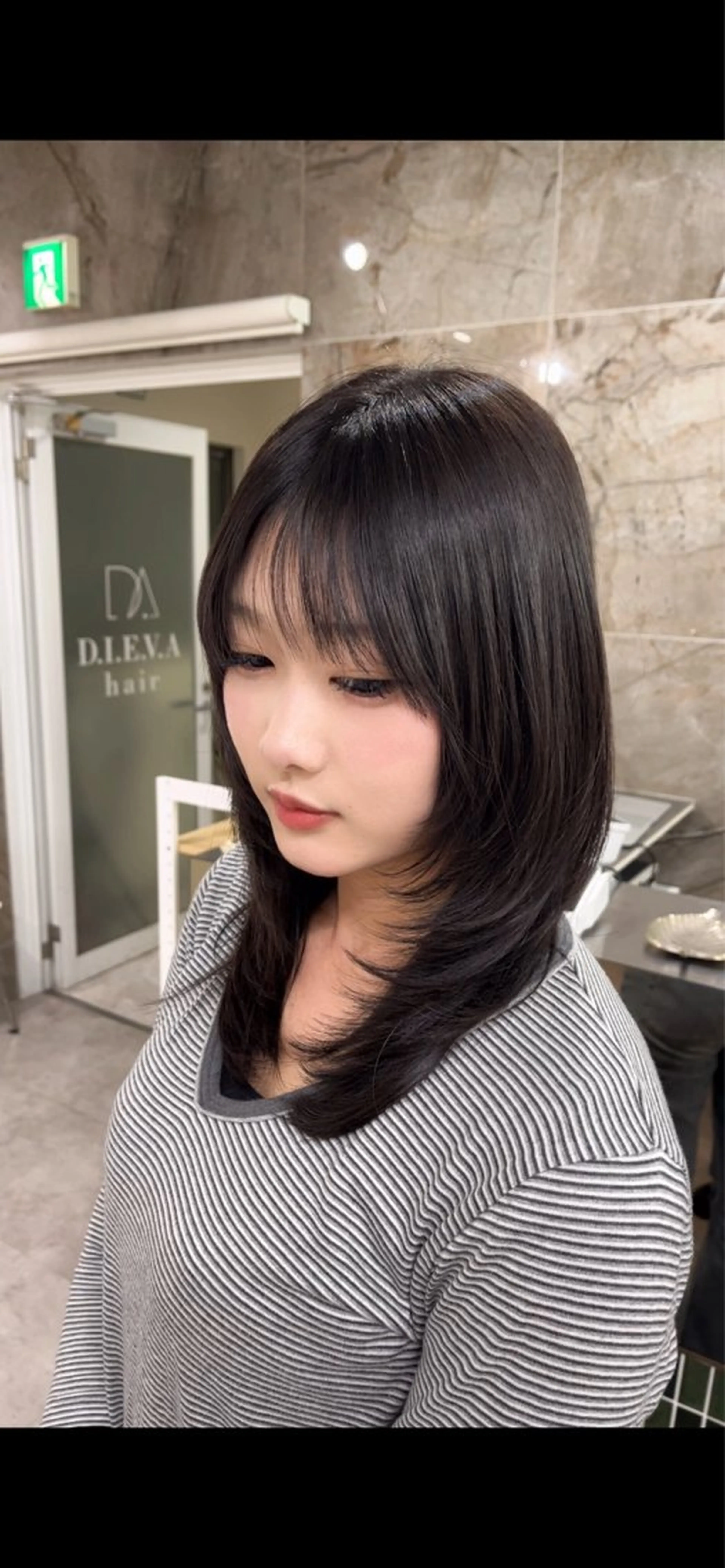 ミディアム D.I.E.V.A錦糸町店所属・🫧清野/ショート /フェイスレイヤーのヘアスタイル