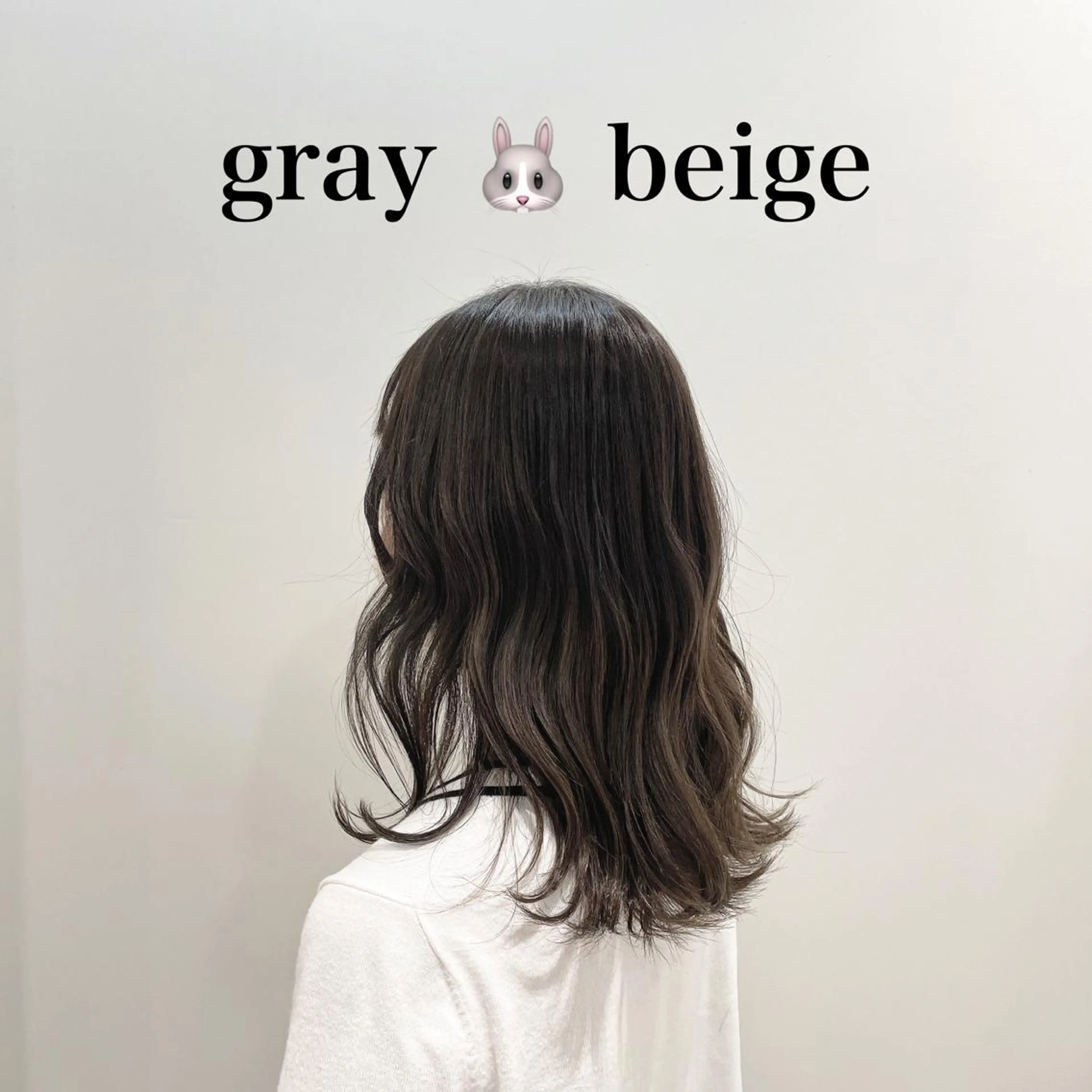 ロング カラー ベージュカラー 透明感カラー 峯崎 葵のヘアスタイル