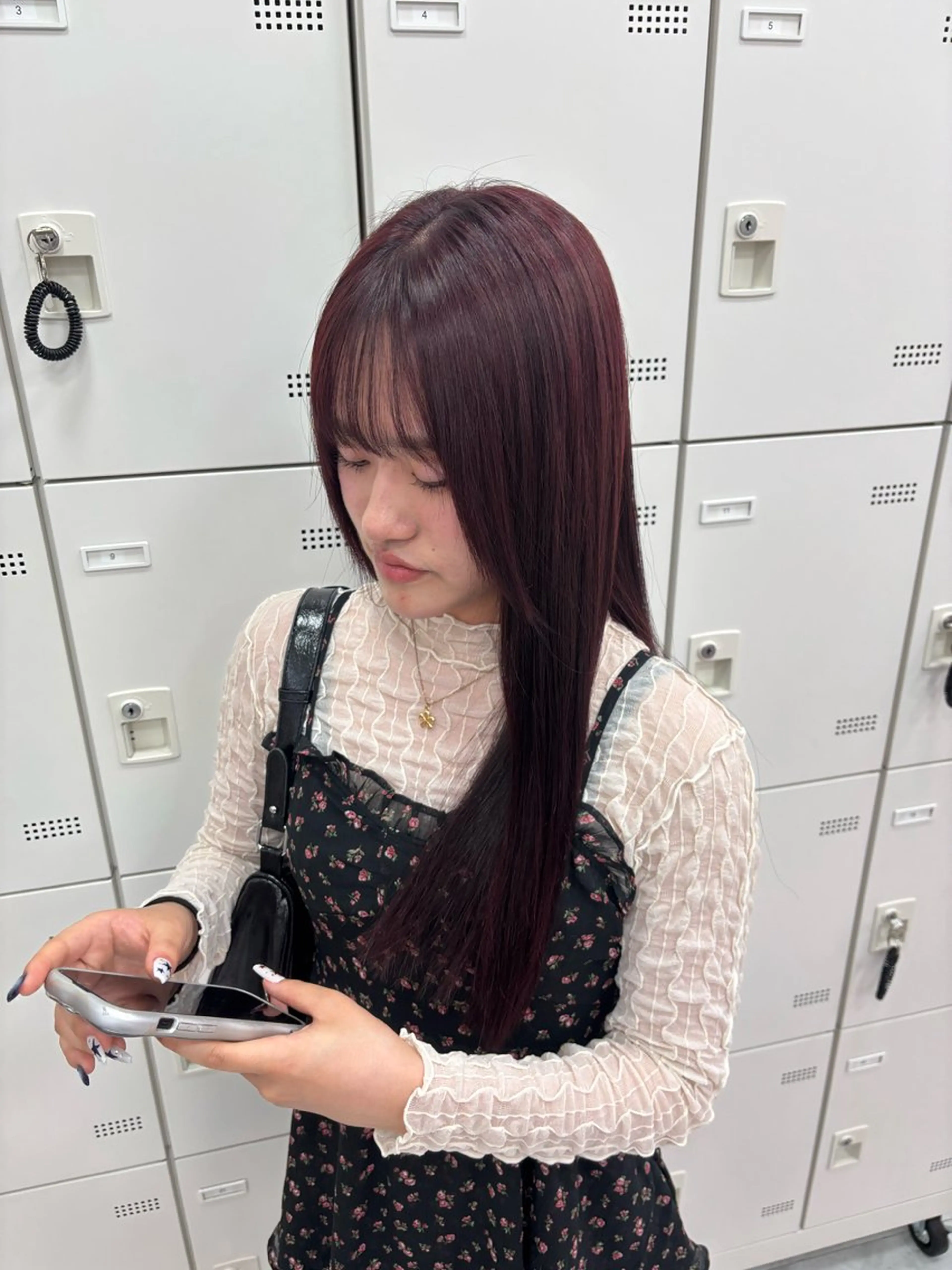 カラー ヘアカラー トリートメント かわいい艶髪🤍 れいな🤍のヘアスタイル