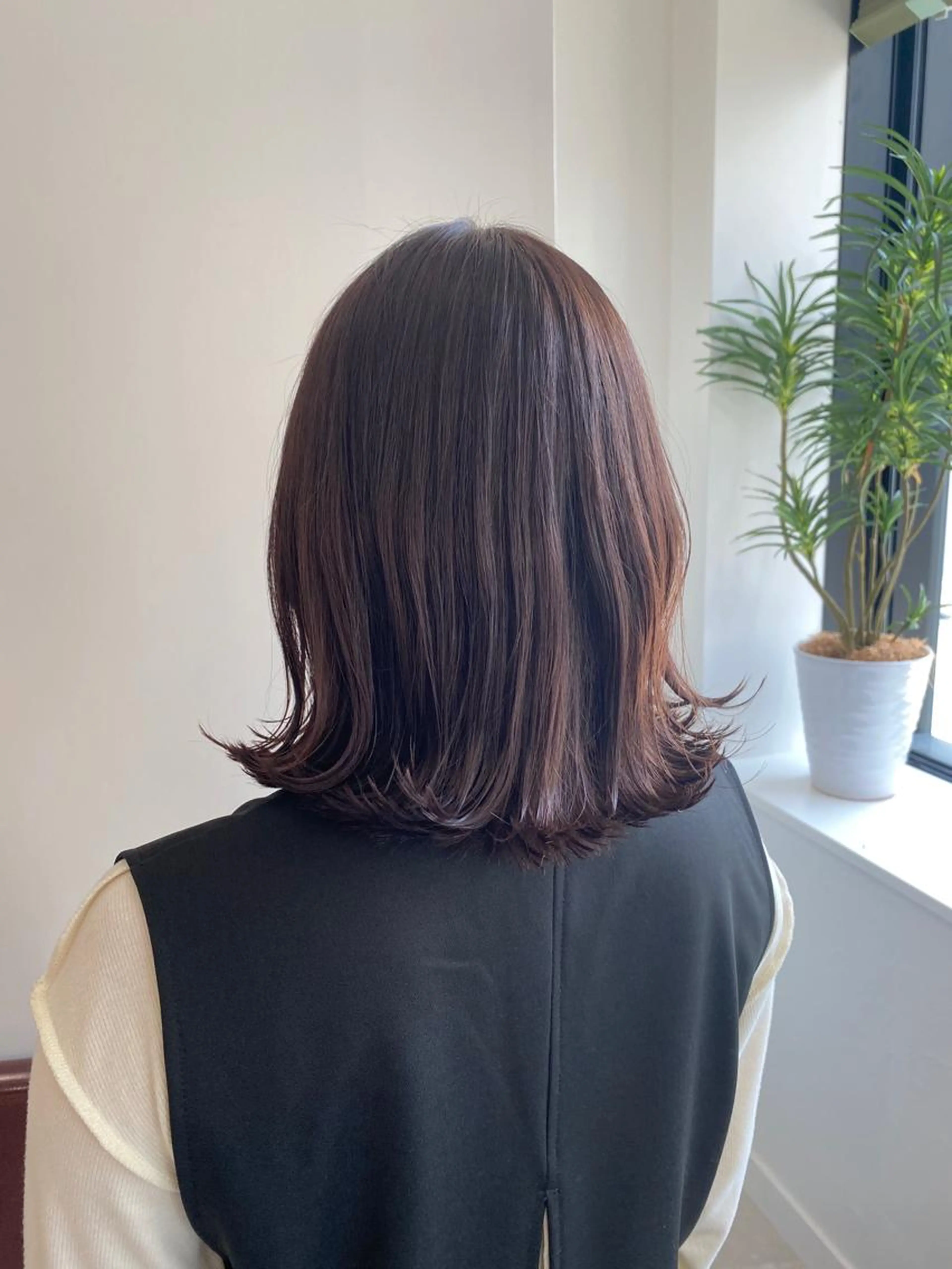 カット オーガニックカラー ハホニコトリートメントの写真