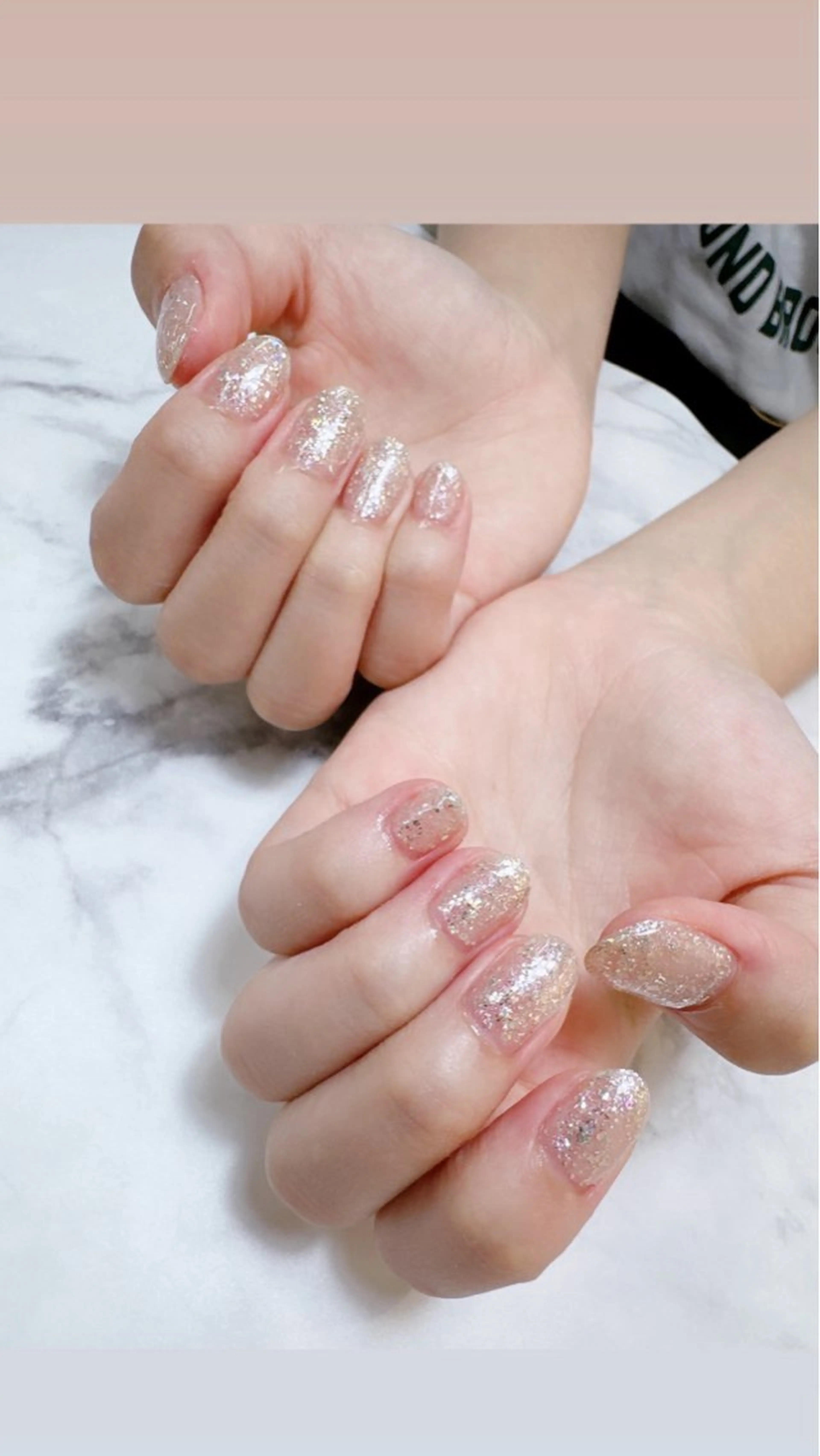 ネイル ラメ(グリッター) ワンカラーネイル Allure Yuuのネイルデザイン