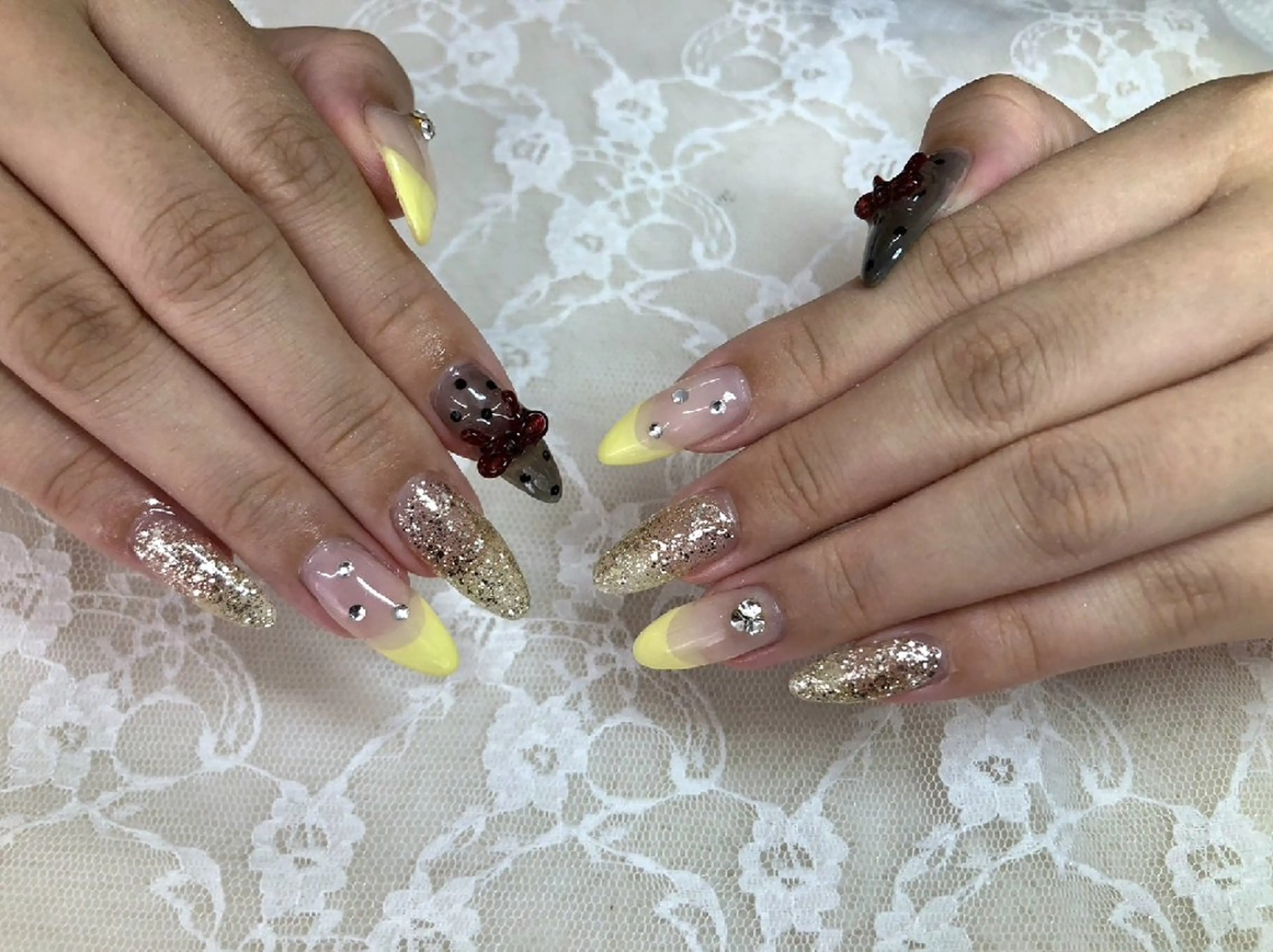 ネイル フレンチネイル ワンホンネイル ハンドネイル ハンドケア 心斎橋Salon Epokkuのネイルデザイン