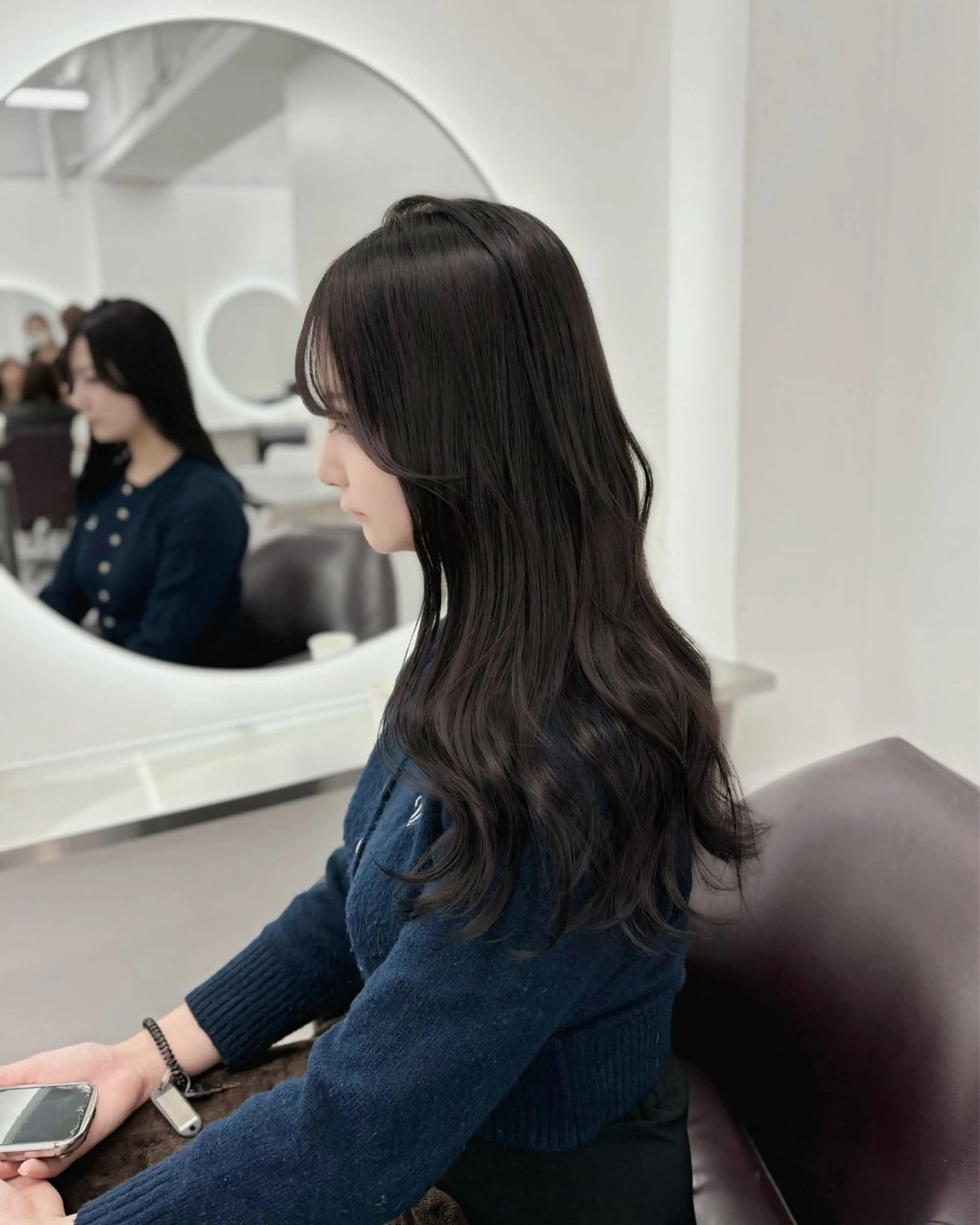 ロング カラー パーマ ヘアアレンジ ココアグレージュ グレージュ ラベンダーカラー 🌸グレージュ/ ベージュ🌸yutaのヘアスタイル