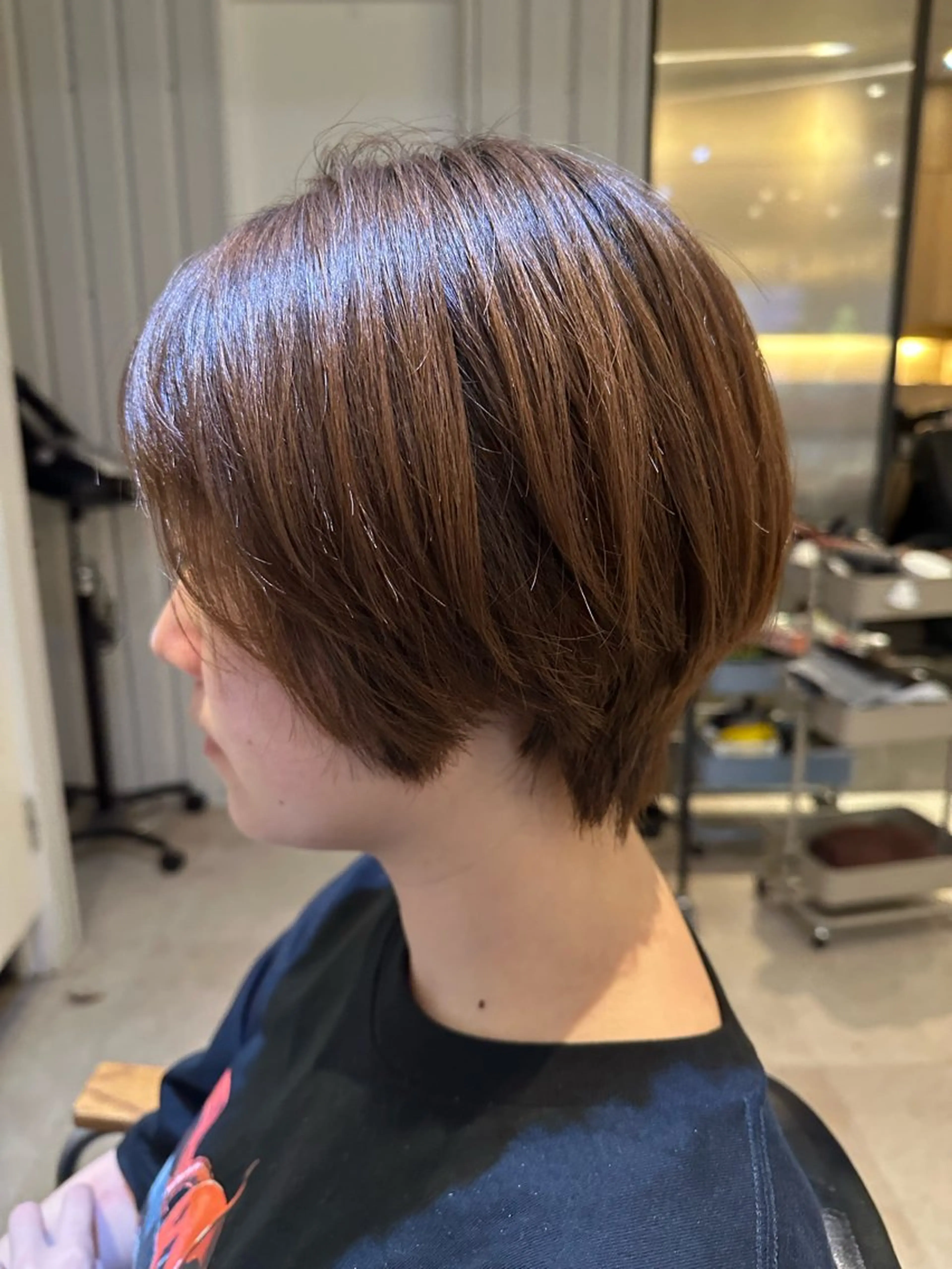 ショート La fith hair sept 銀座店所属・KOGA/ パーマモデル募集のヘアスタイル