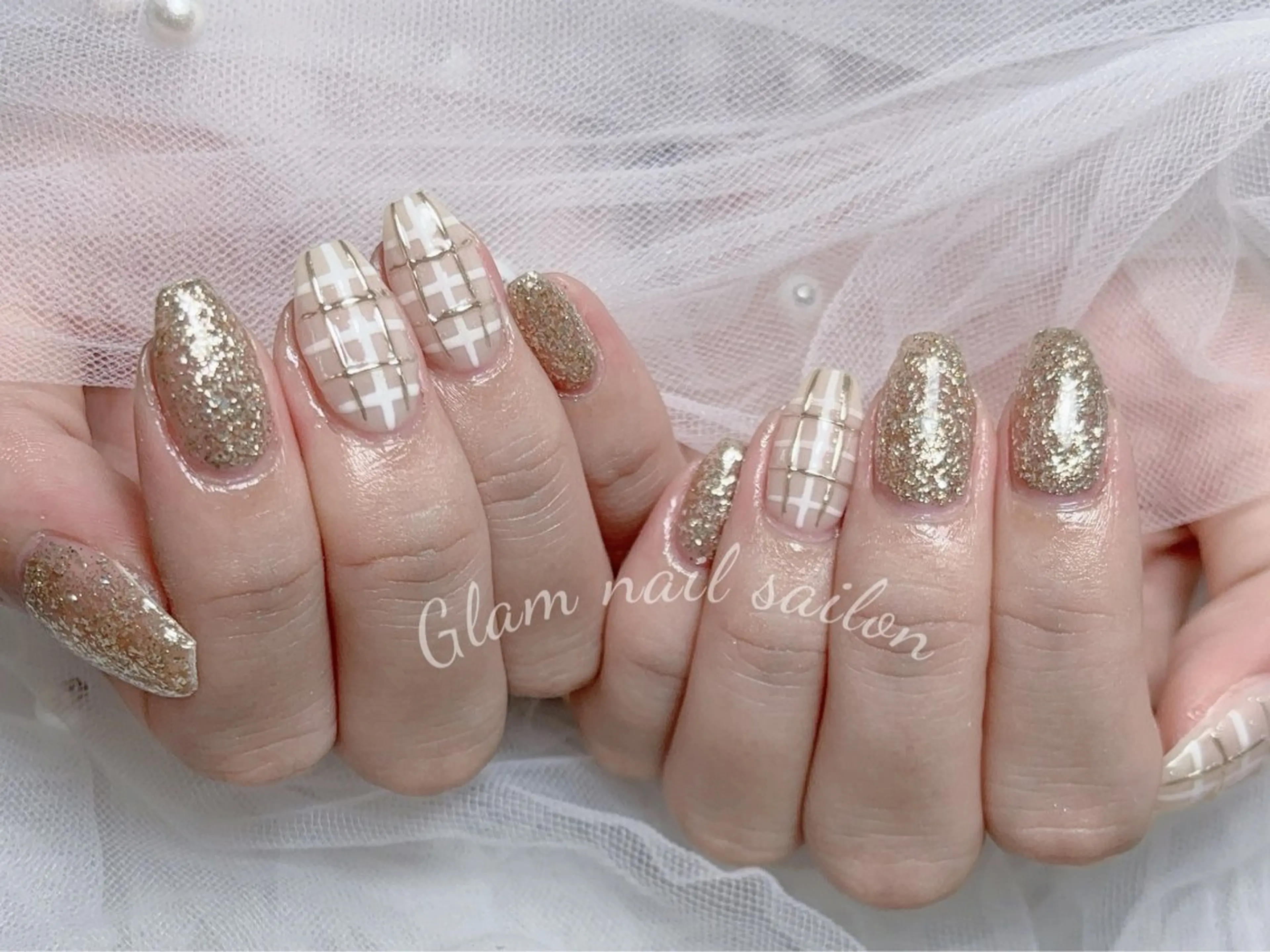 ネイル エツメ💅 長さだし🎀デザインのネイルデザイン