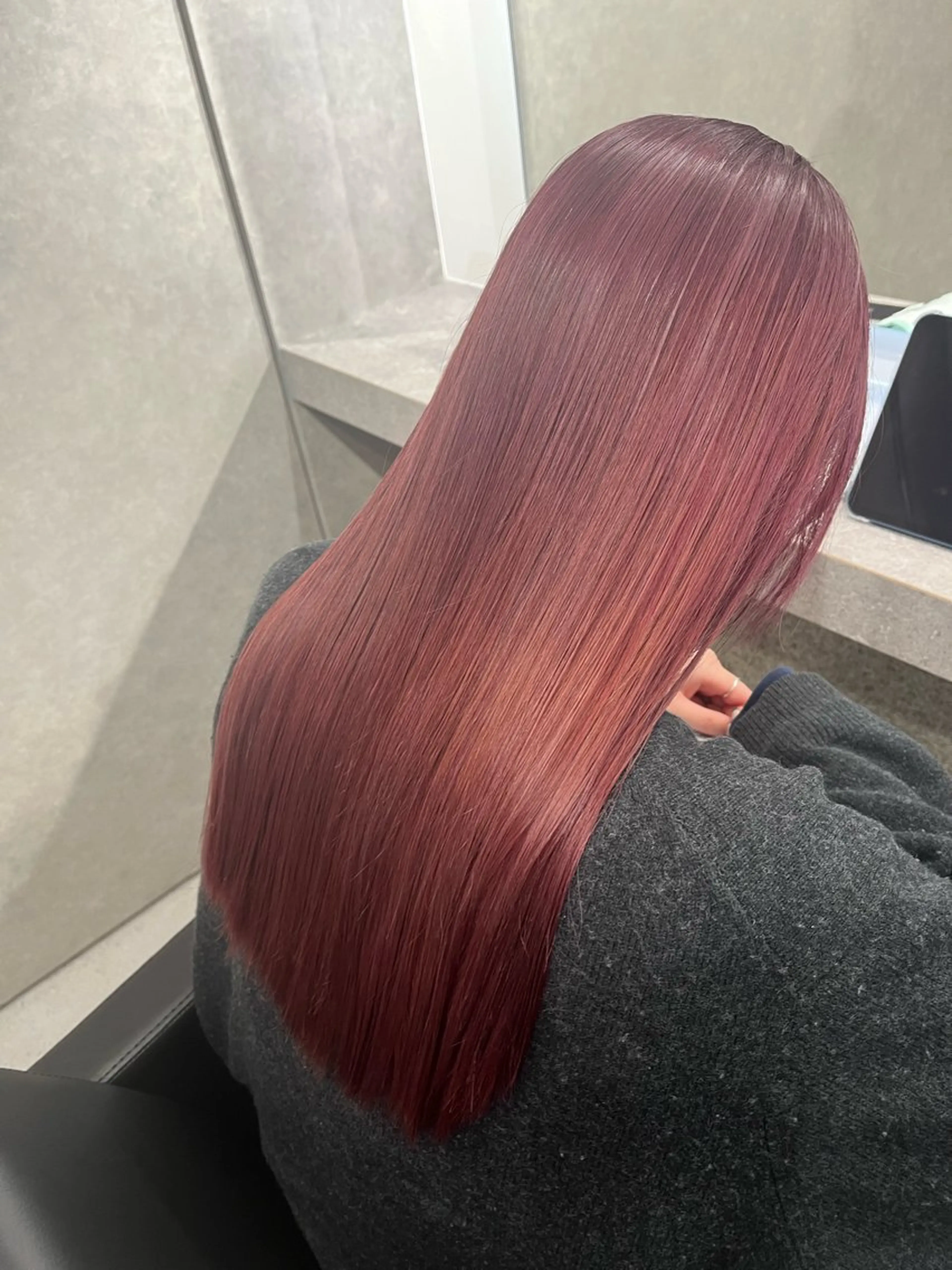 ロング カラー ピンクカラー いろあそび所属・カットモデル無料✨ 募集中✂️みなみ♥️のヘアスタイル