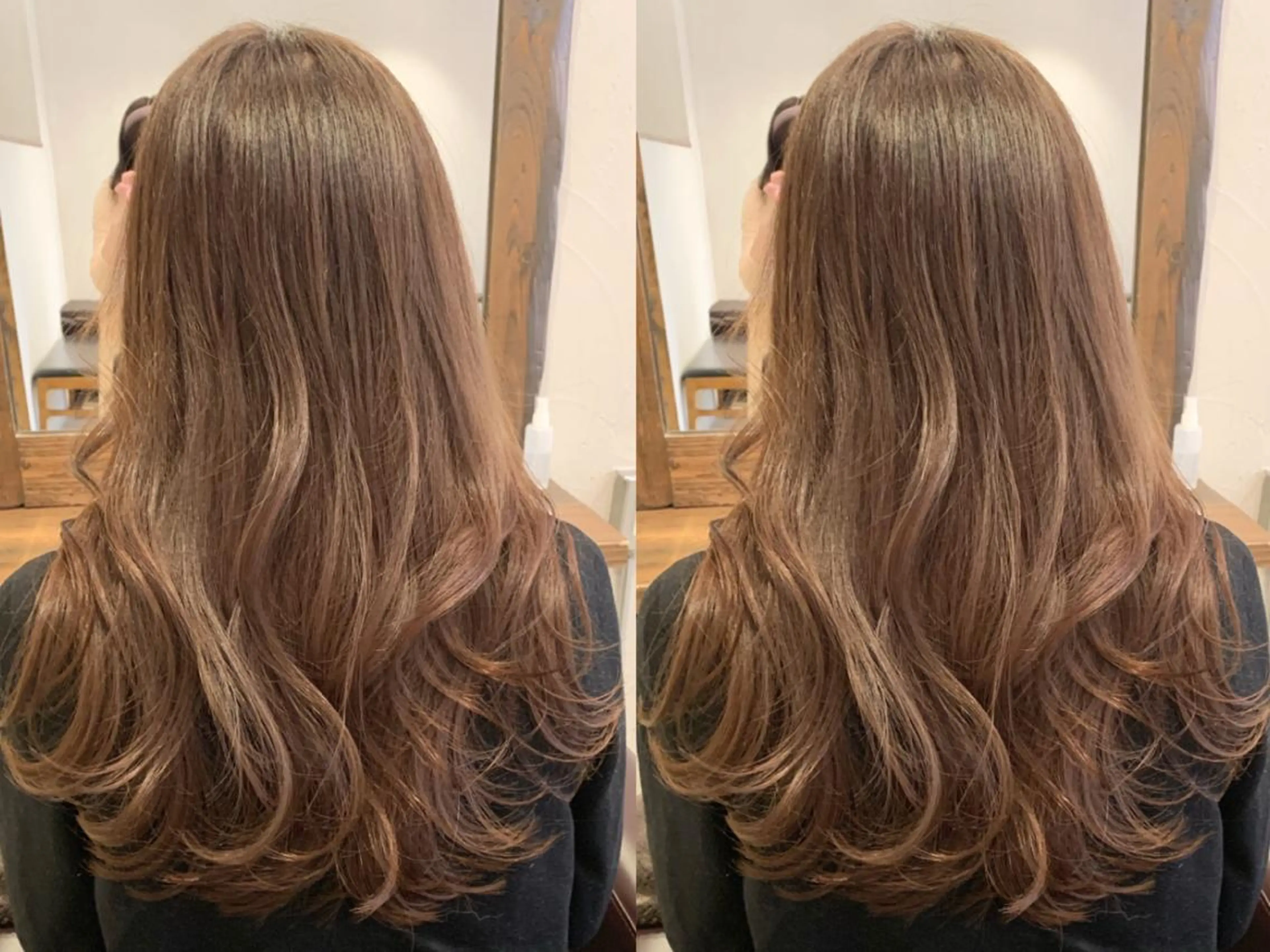 ロング カラー 透明感/オリーブ/ グレージュ/YUKAのヘアスタイル