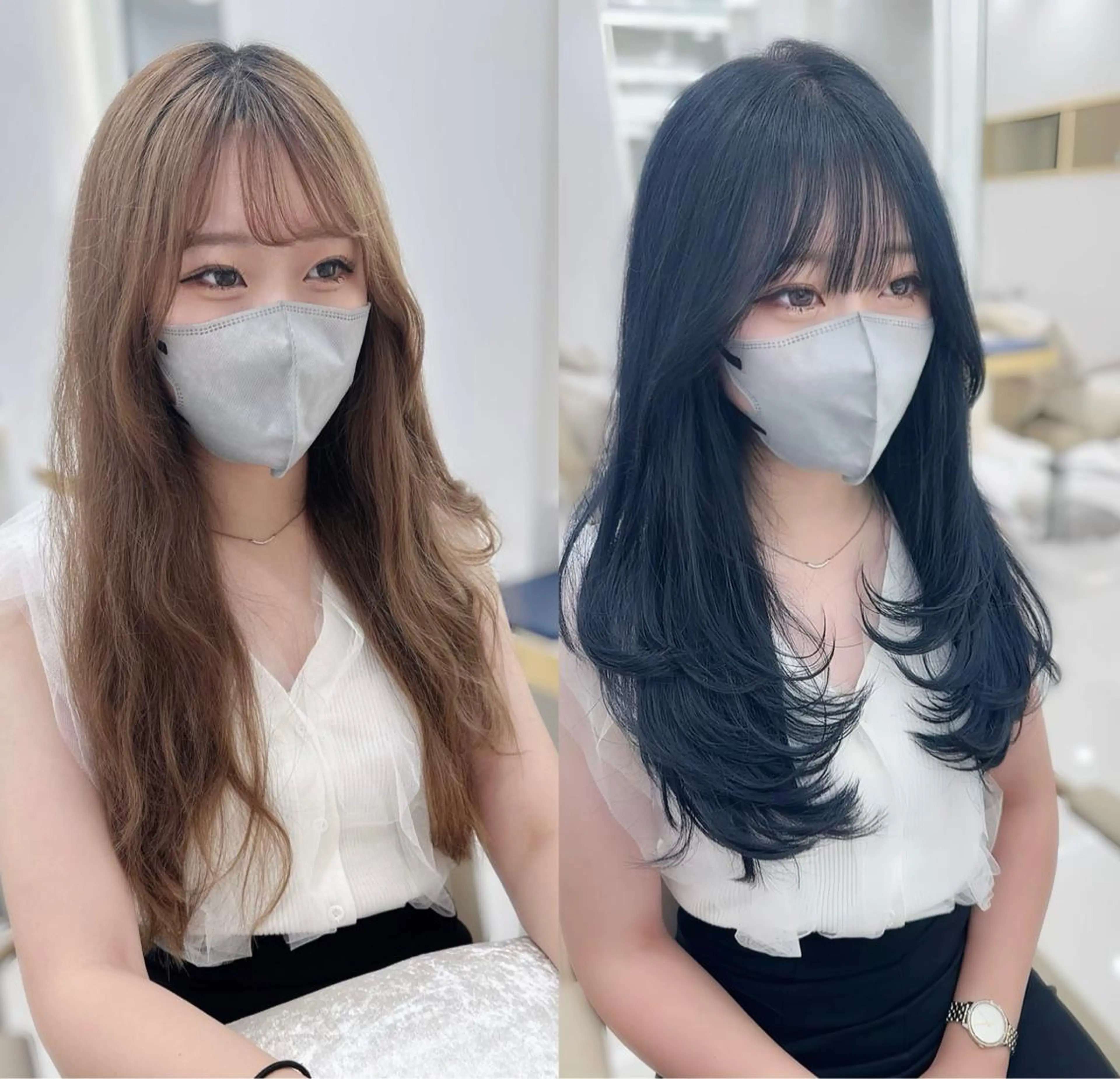 ロング カット ヘアカラー 似合わせ/レイヤー /顔まわり/池田歩樹のヘアスタイル