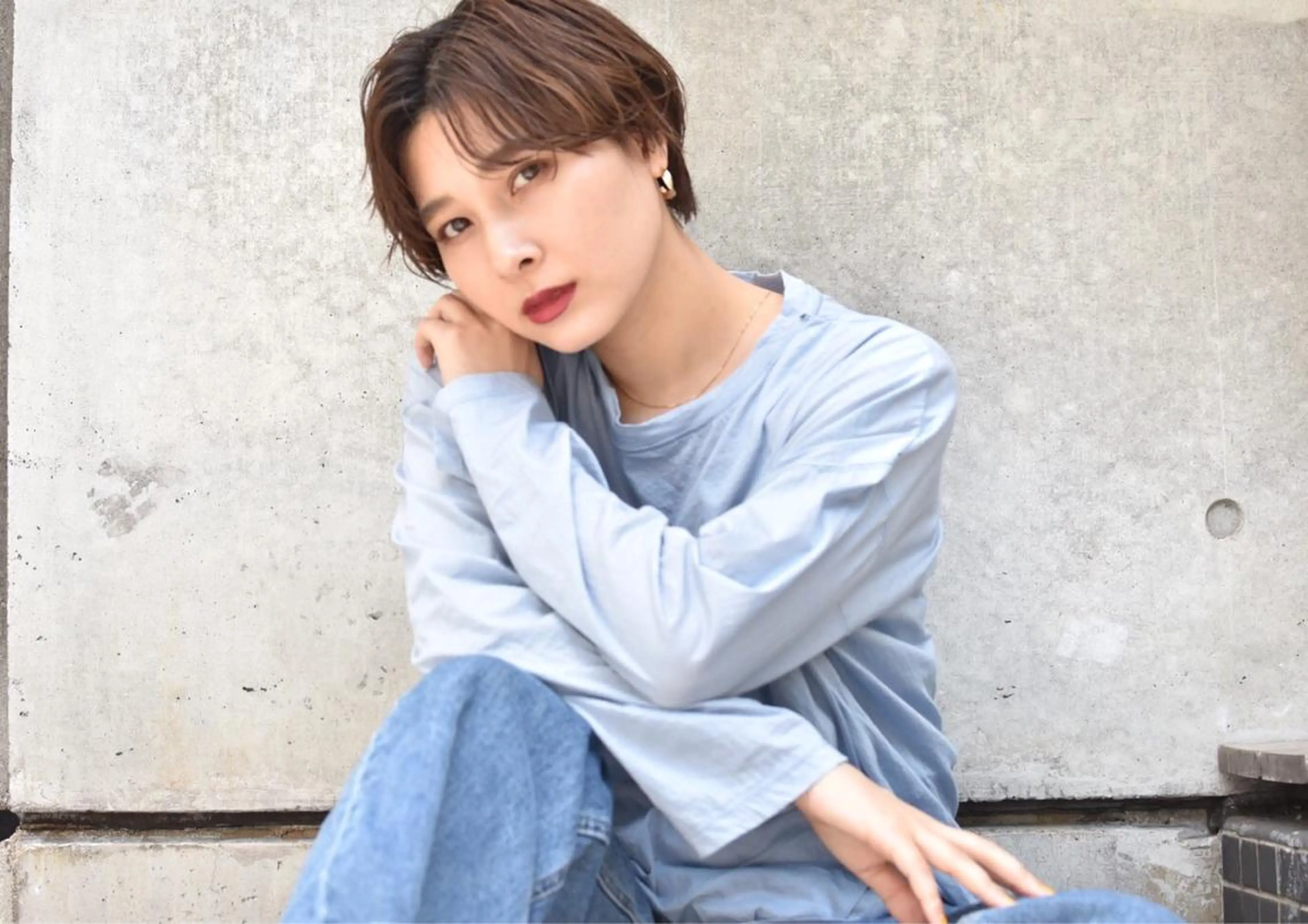 ミディアム メンズ特化美容師 ハスイルイのヘアスタイル