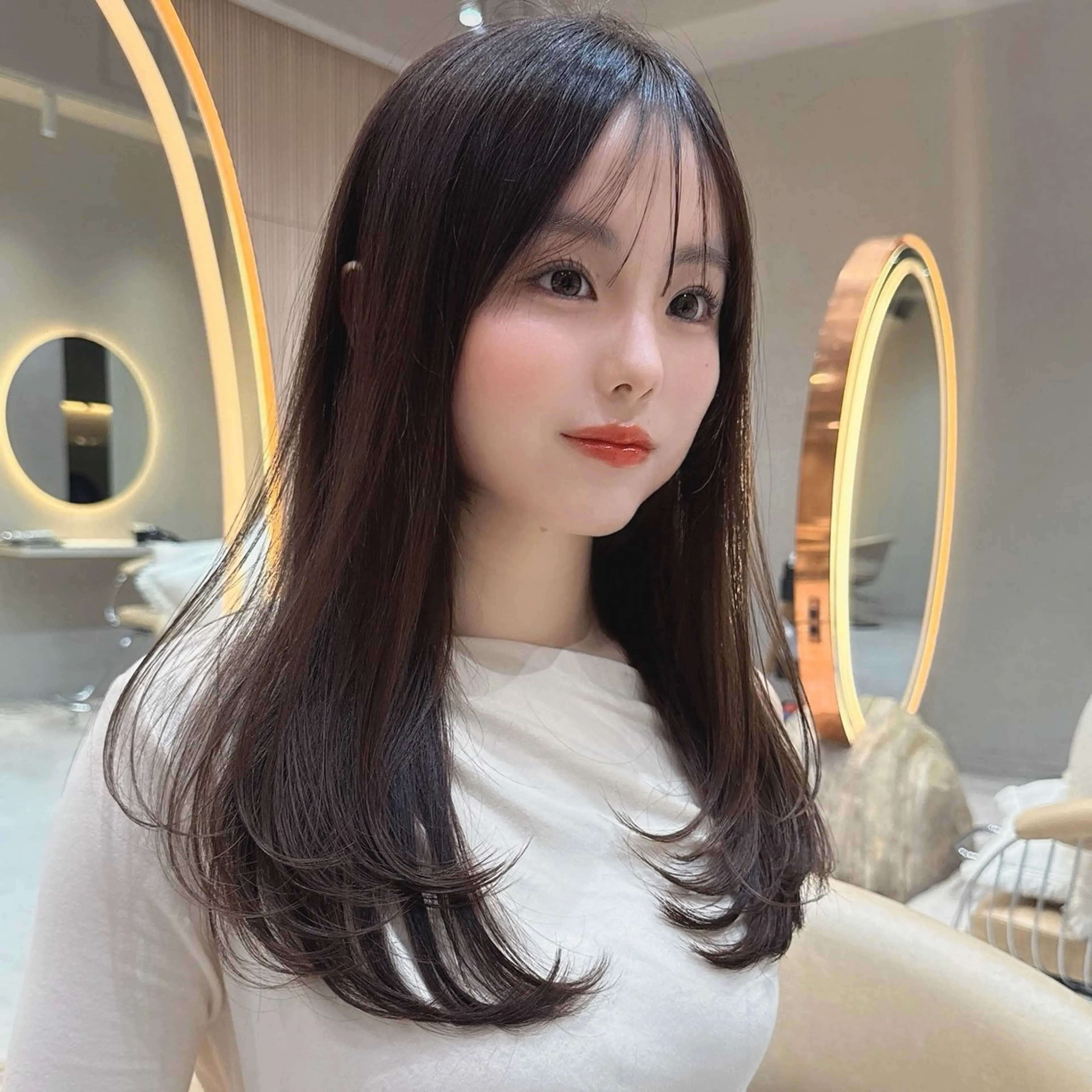 ロング カット ヘアカラー 縮毛矯正 トリートメント 岡田洸太|似合わせ× モテ髪×美髪提案🤎のヘアスタイル