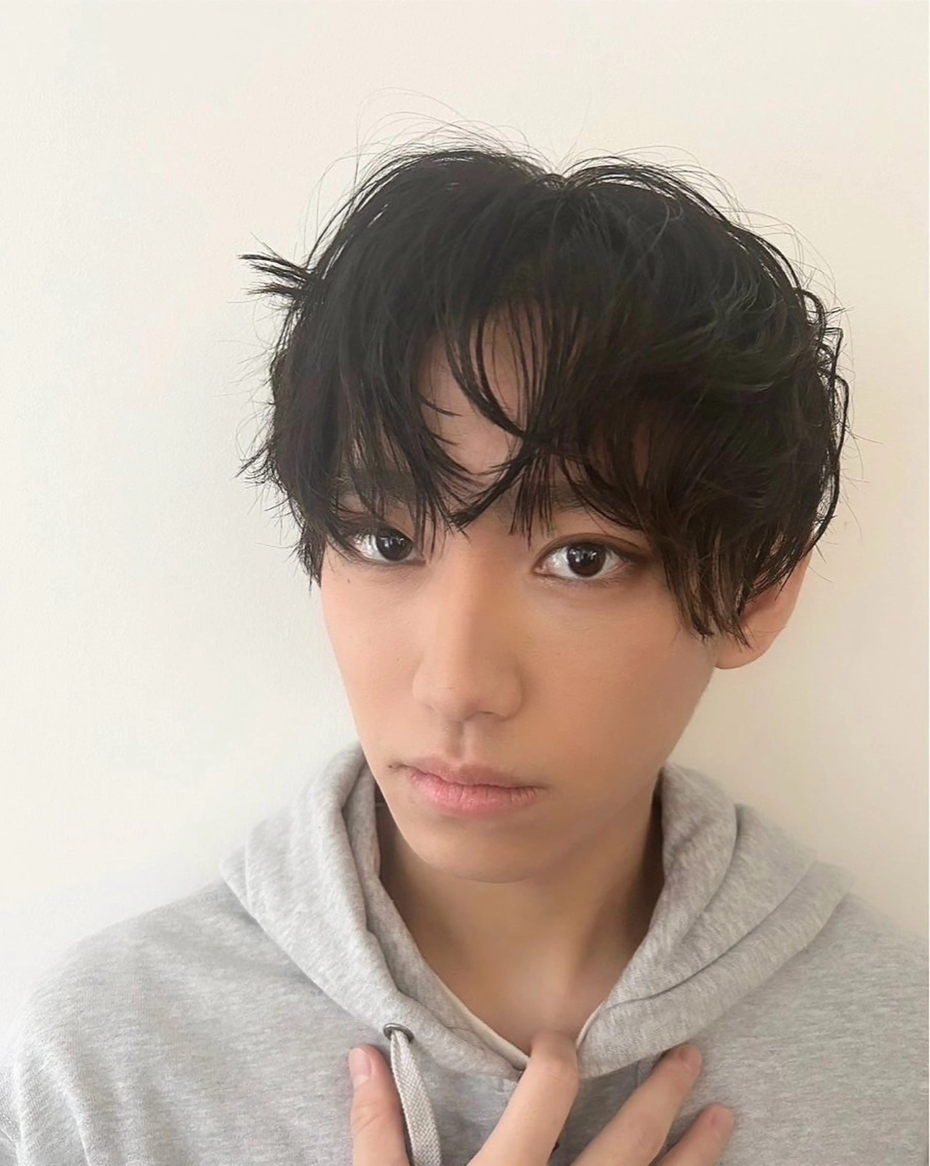 【メンズ】メンズメイク（眉カット込み）＋シャンプー＋ヘアセット¥3300の写真