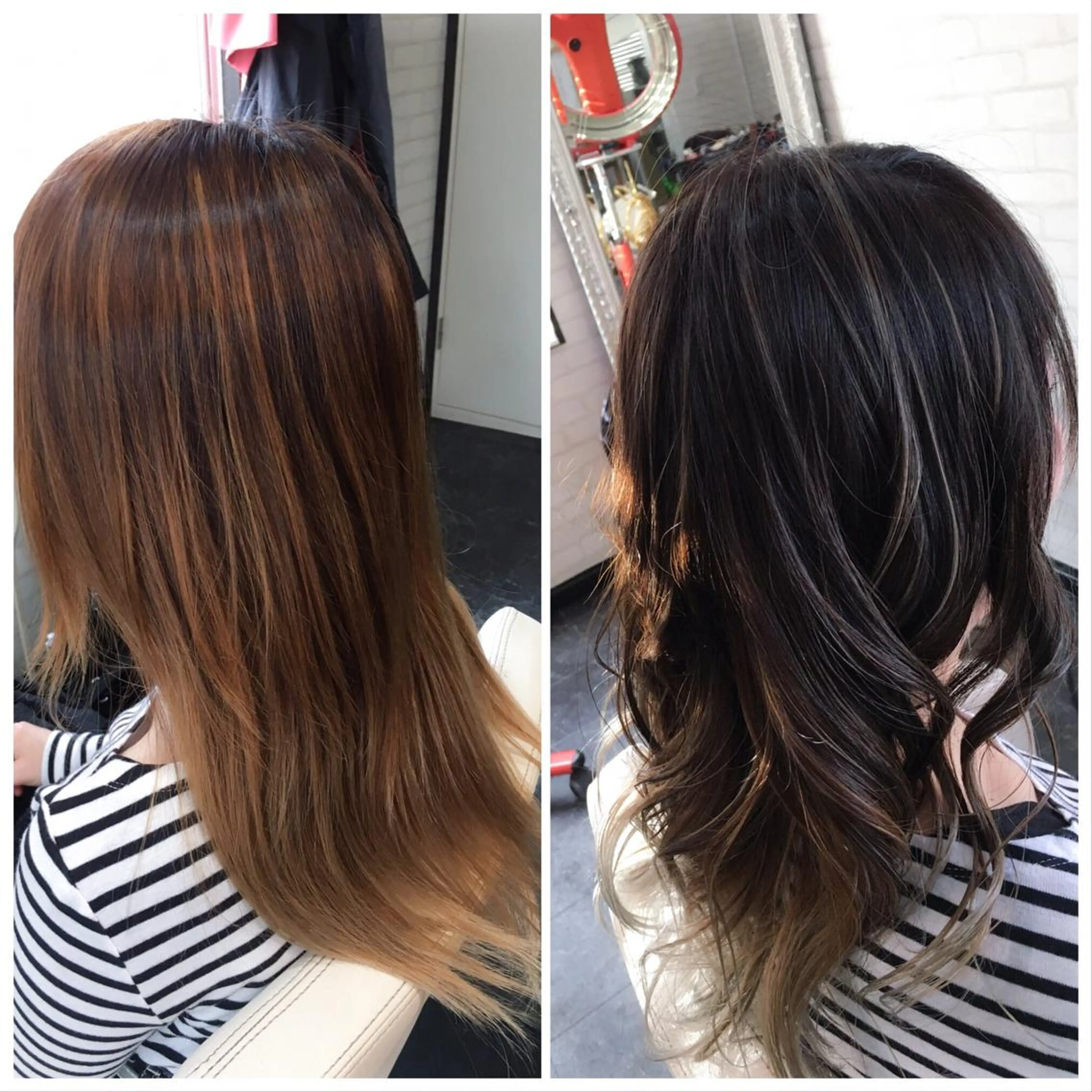 ロング カラー ヘアアレンジ バレイヤージュ グラデーションカラー ハイライトカラー ハイライト レイヤーカット Kimura Shinyaのヘアスタイル