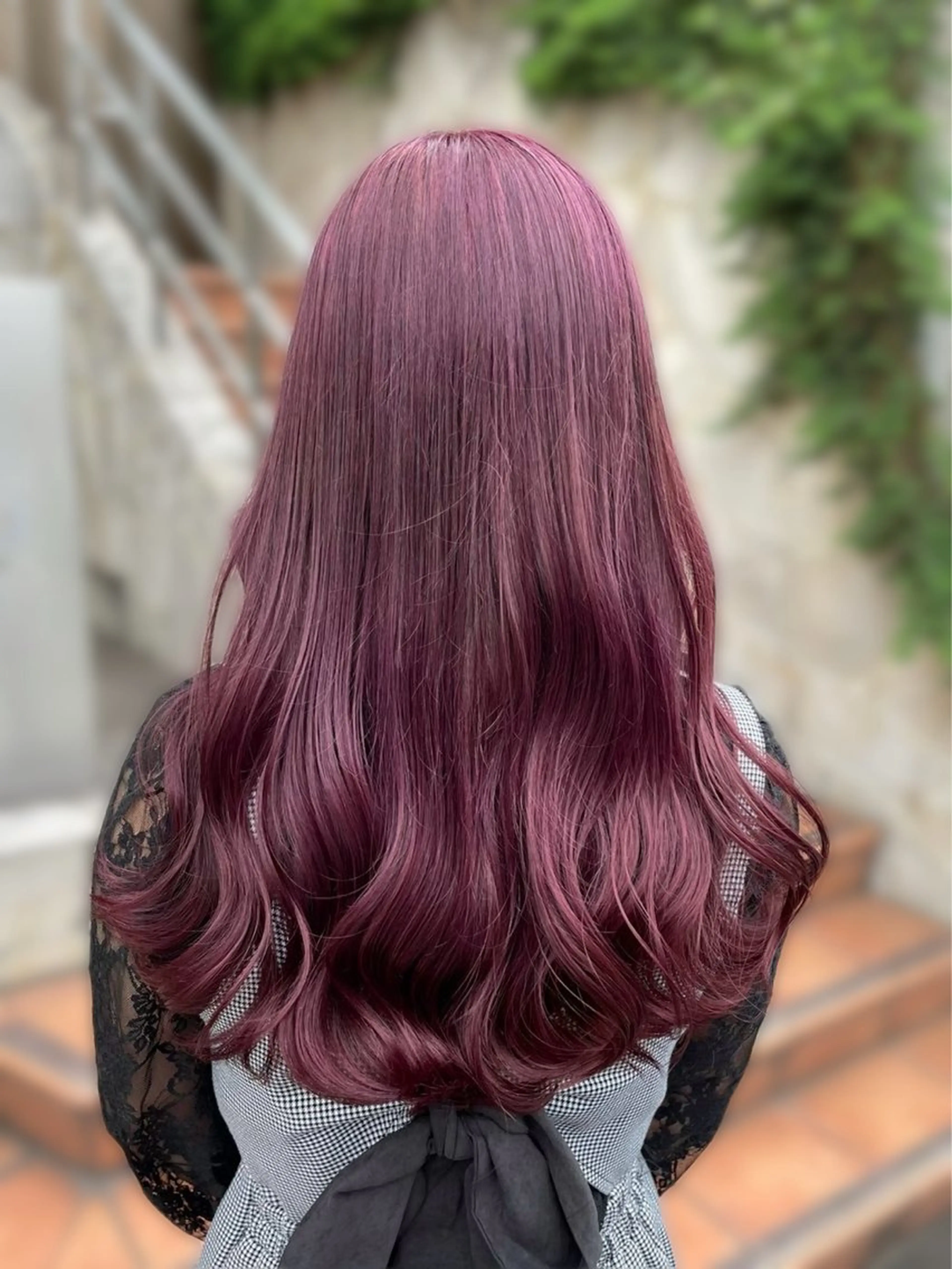 セミロング カラー パーマ ヘアアレンジ メンズ キッズ ヘアカラー トリートメント レイヤー×ハイトーン / mihana🪐のヘアスタイル