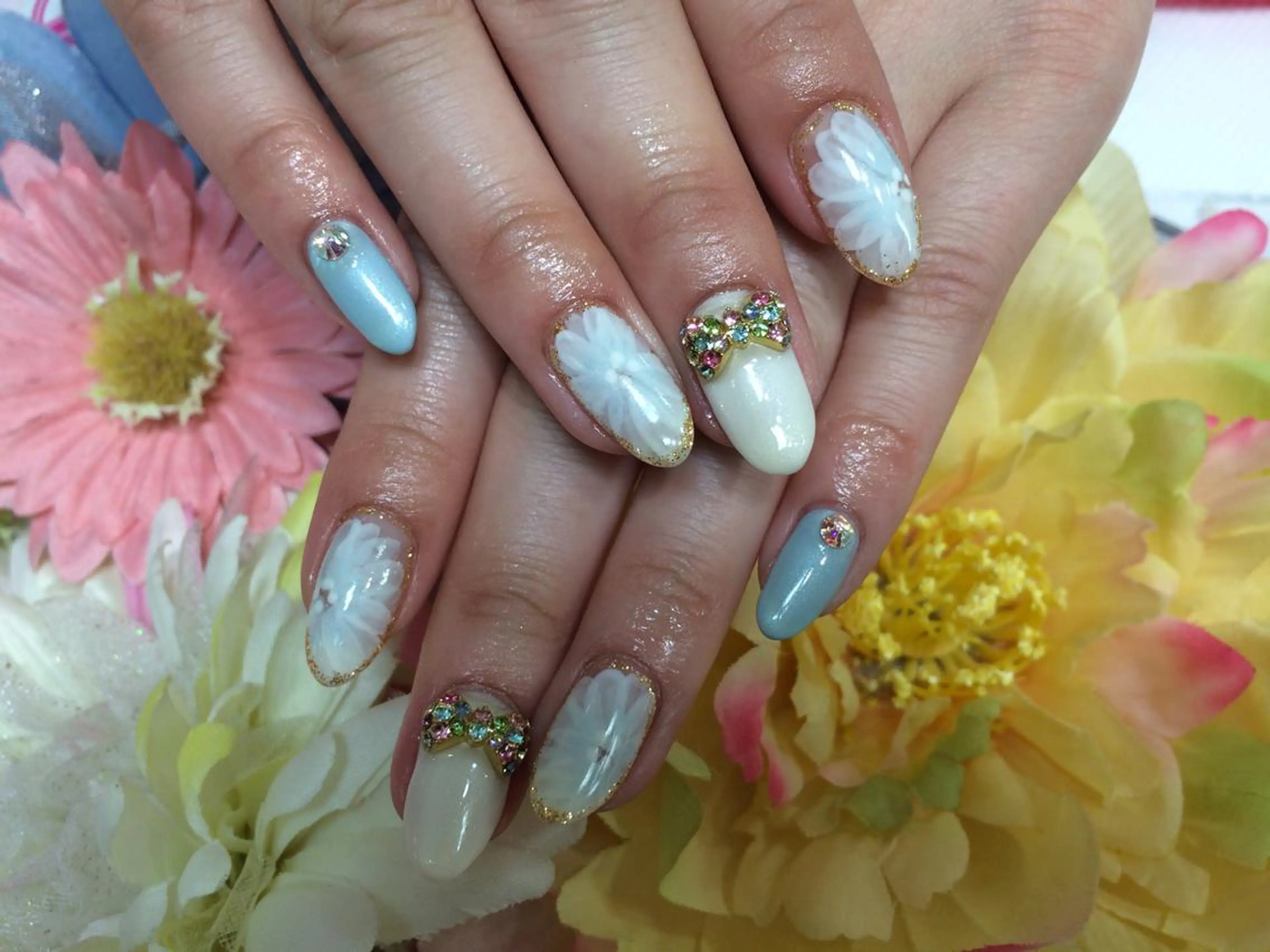 ネイル フラワーネイル nailsalon colon所属・nailartist lisaのネイルデザイン
