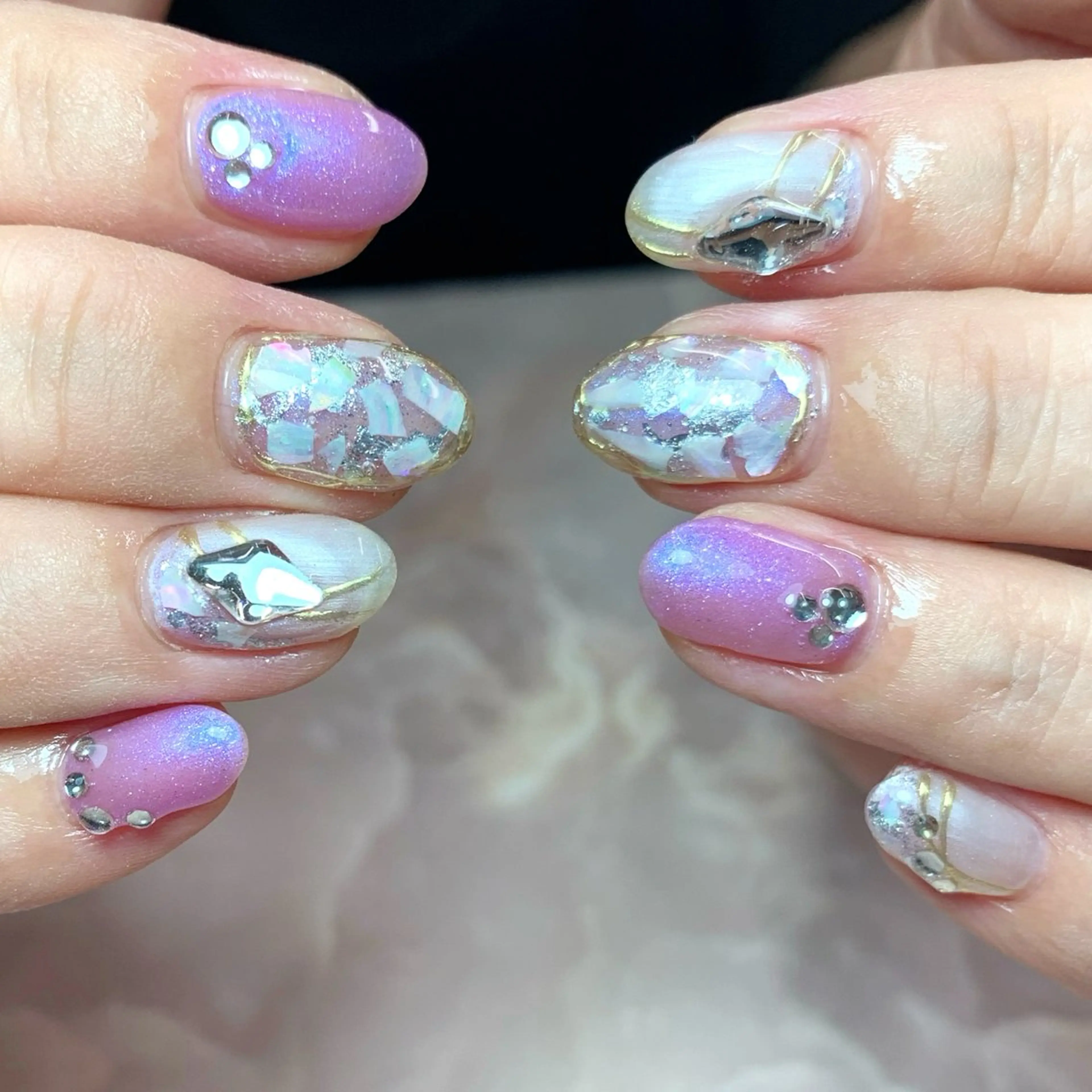 ネイル ハンドネイル Rose Glass 高蔵寺店のネイルデザイン