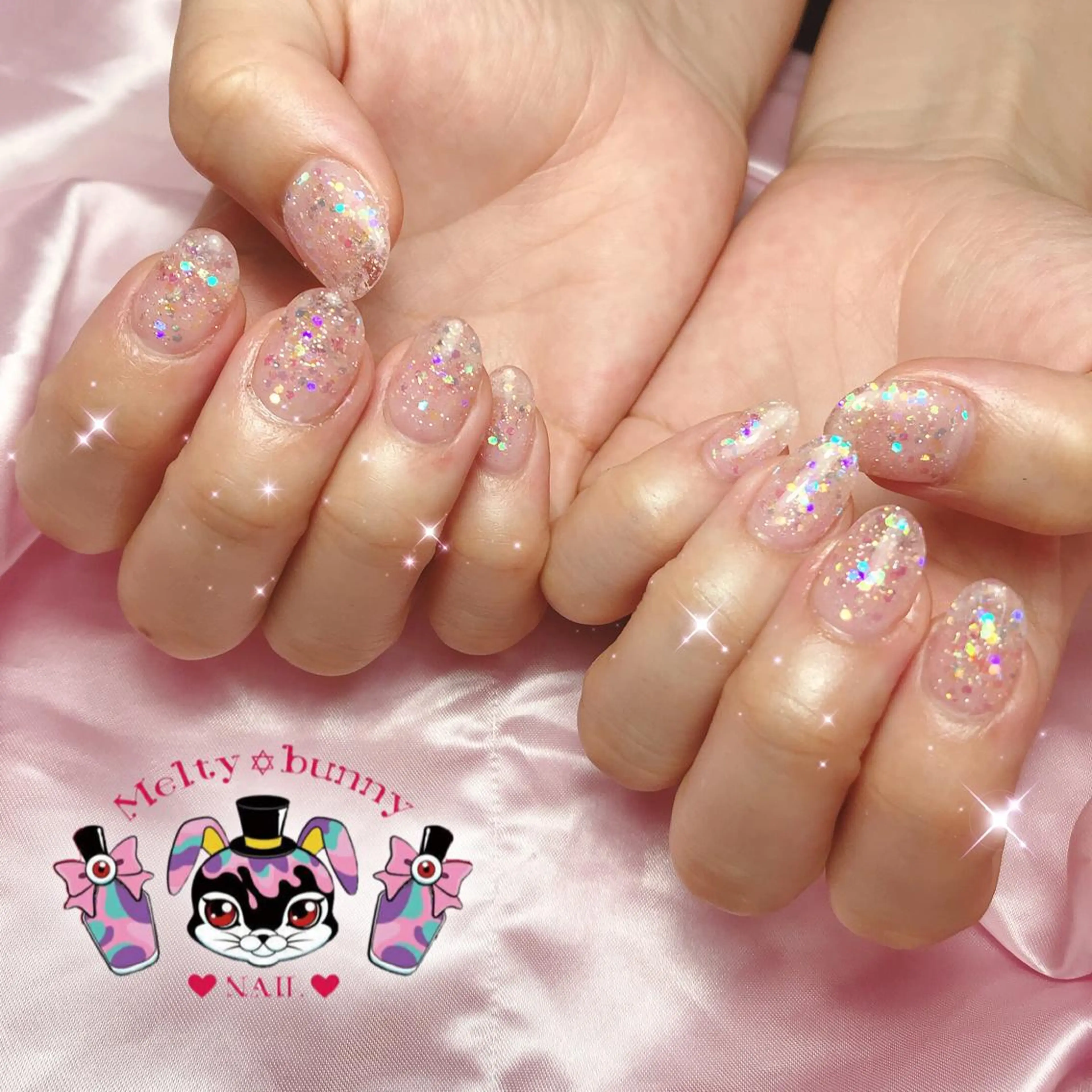ネイル ラメ(グリッター) スカルプネイル 深爪を断らない スカルプ高評価店のネイルデザイン