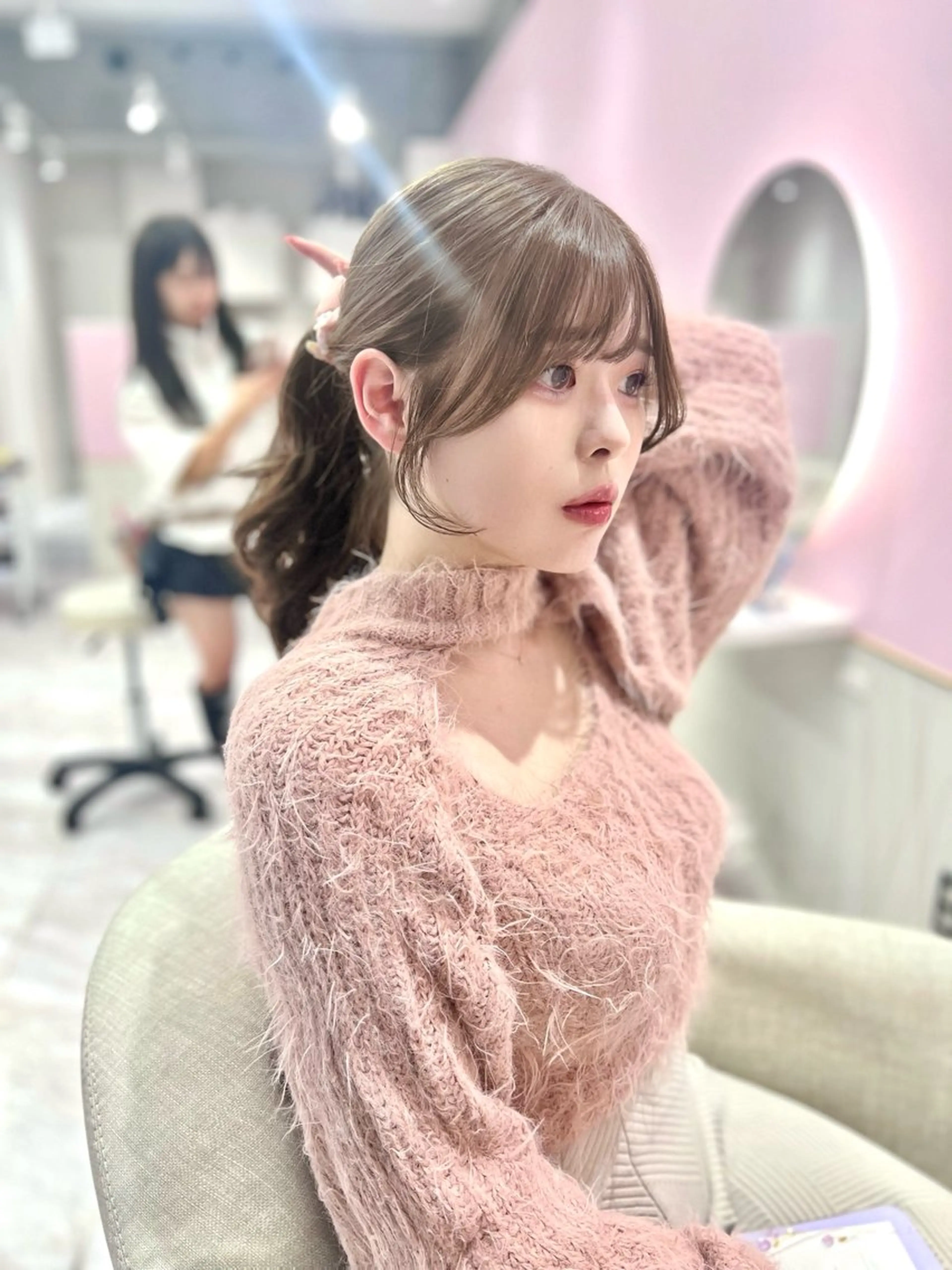 ロング ヘアカラー 韓国/縮毛矯正/ カンタのヘアスタイル