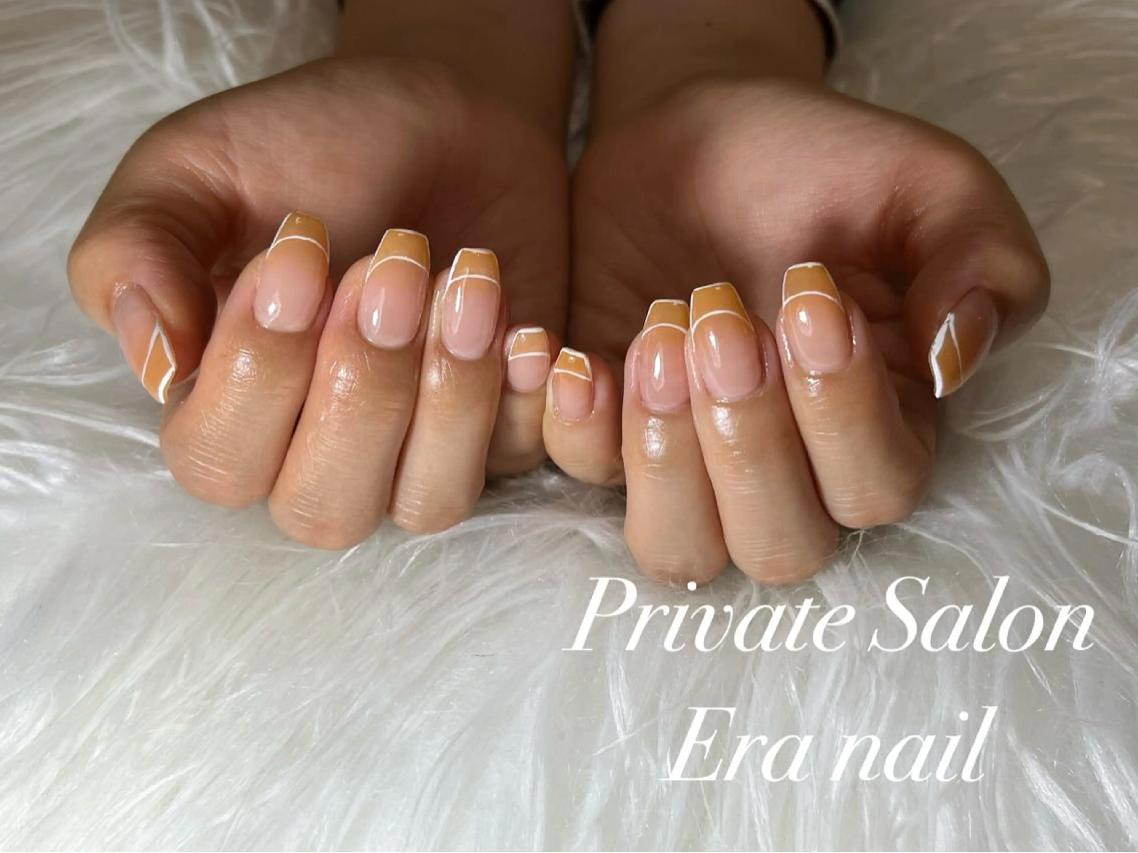 ネイル フレンチネイル グラデーション Era nailのネイルデザイン