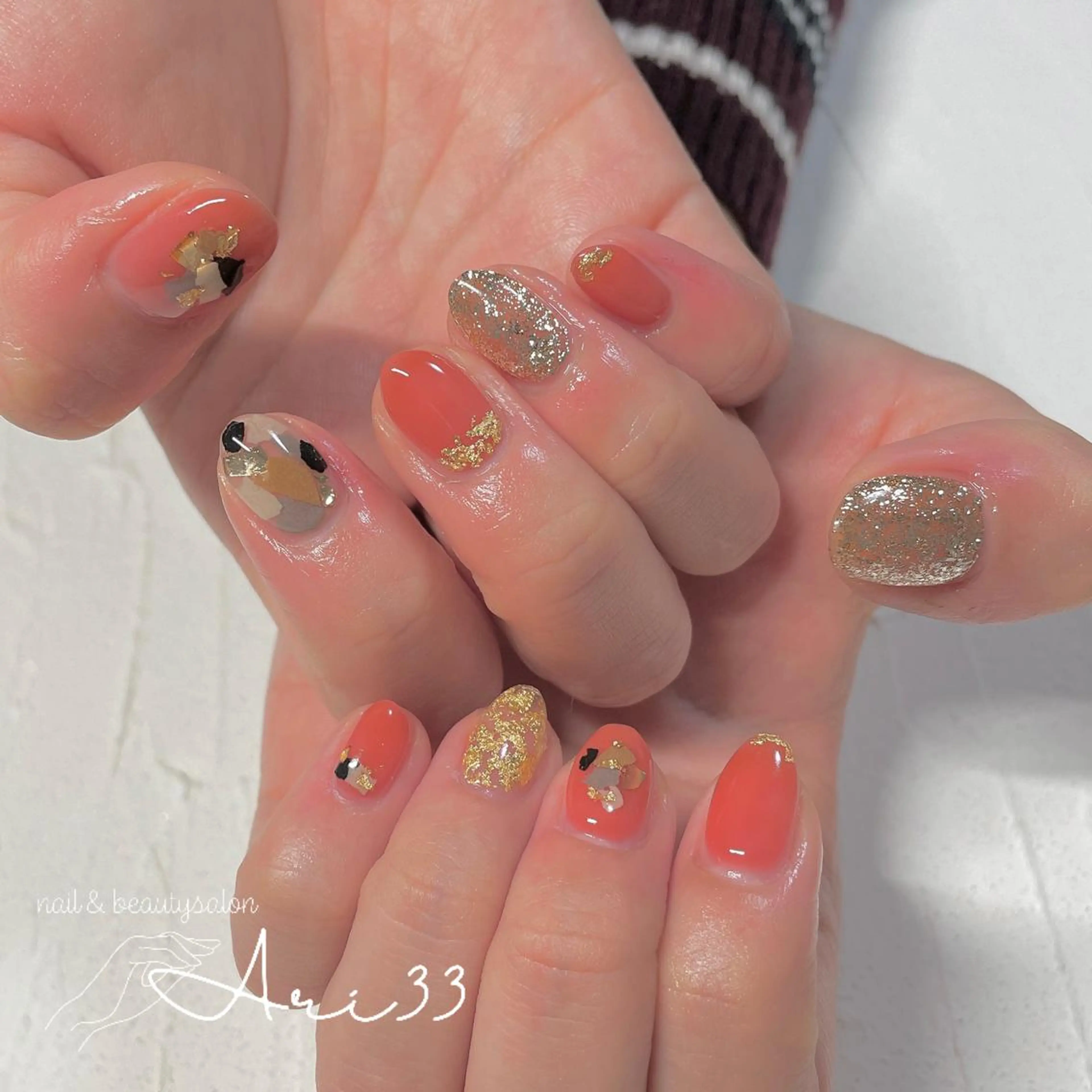 ネイル ハンドネイル プライベートサロン Ari33nailのネイルデザイン
