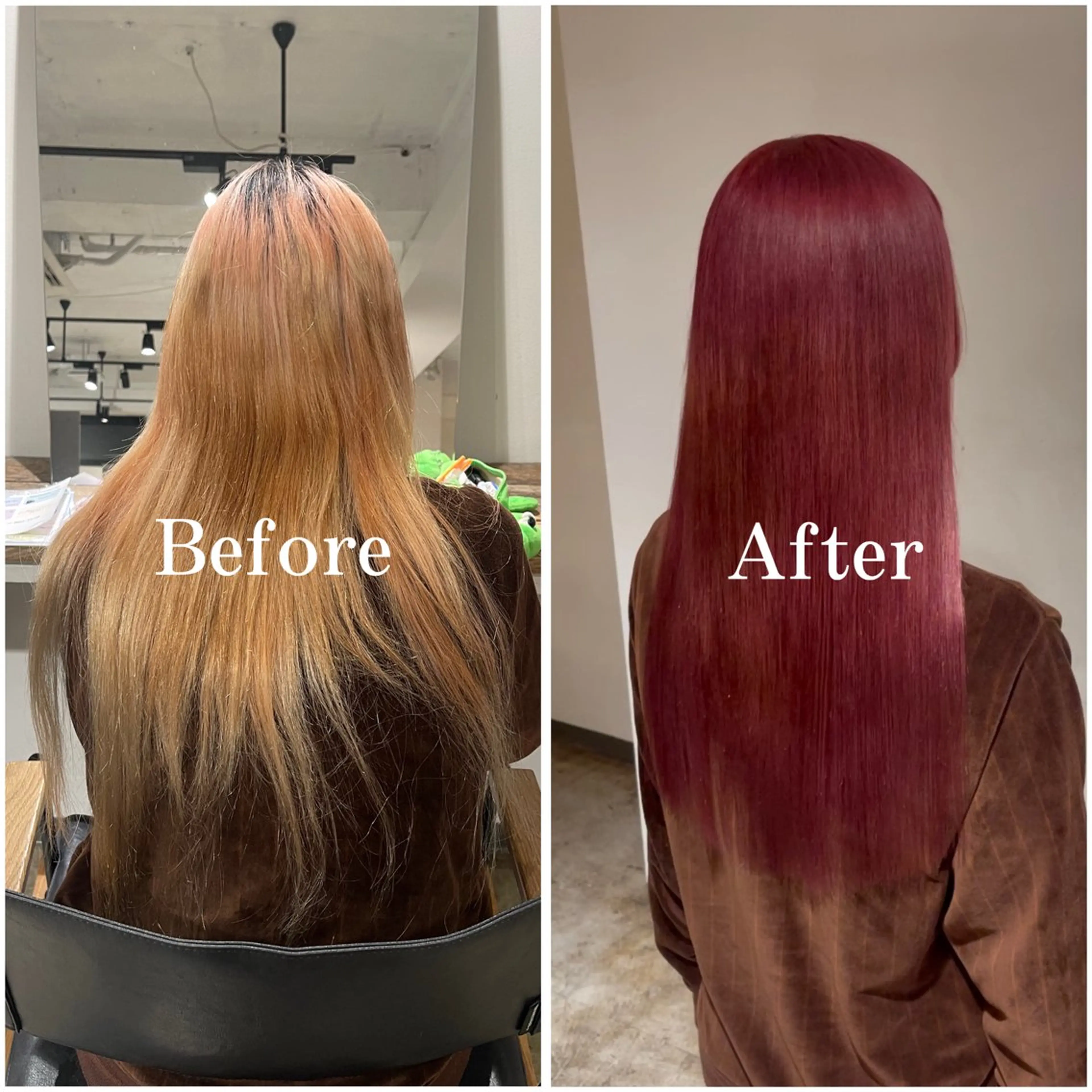 ロング カラー ブリーチ ケアブリーチ デザインカラー 似合わせカット ムラ修正/ ハイトーン💖Riaのヘアスタイル