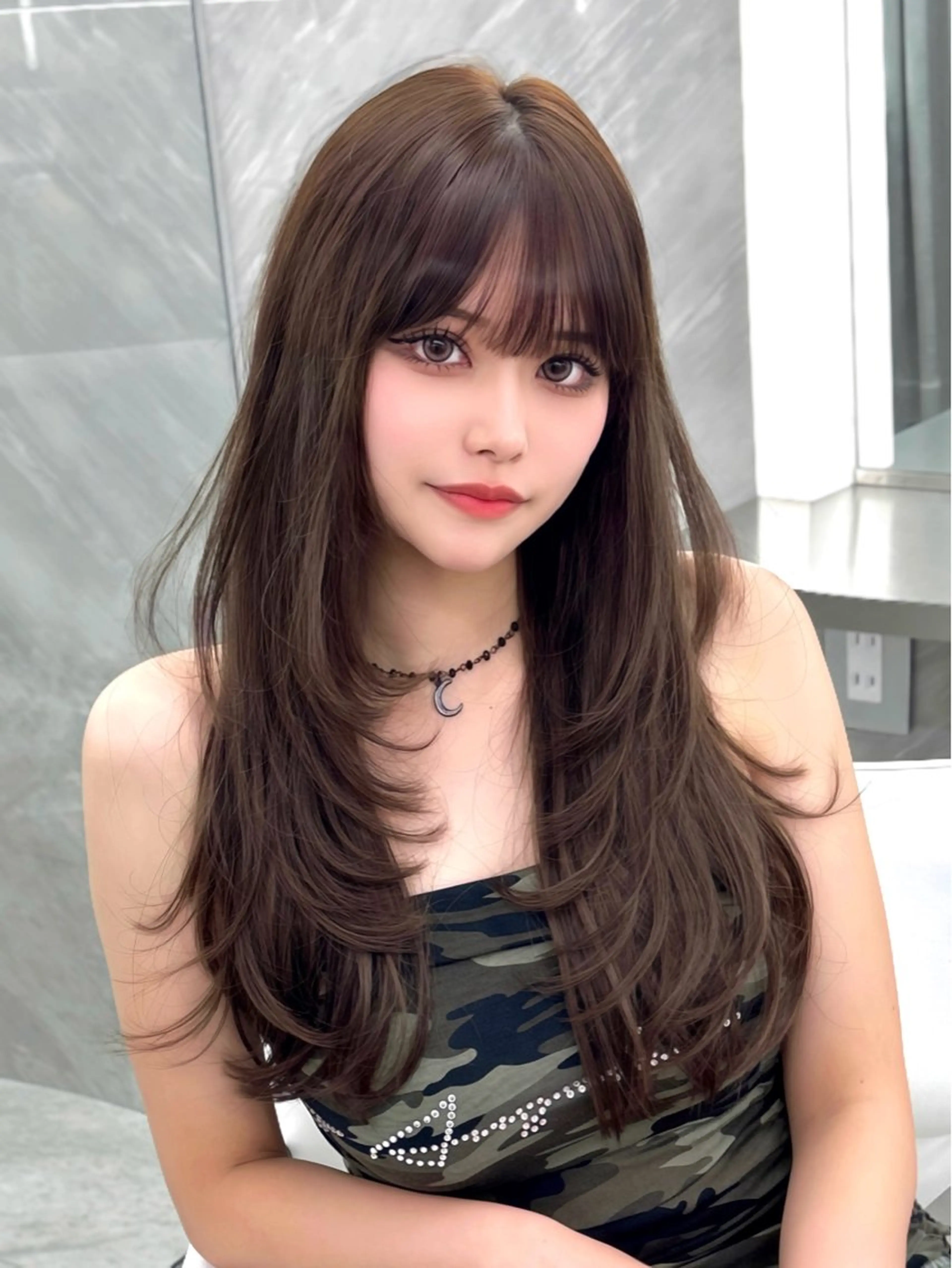 ロング カラー ハイレイヤー レイヤーカット レイヤー/韓国風ヘア /倉又大知のヘアスタイル