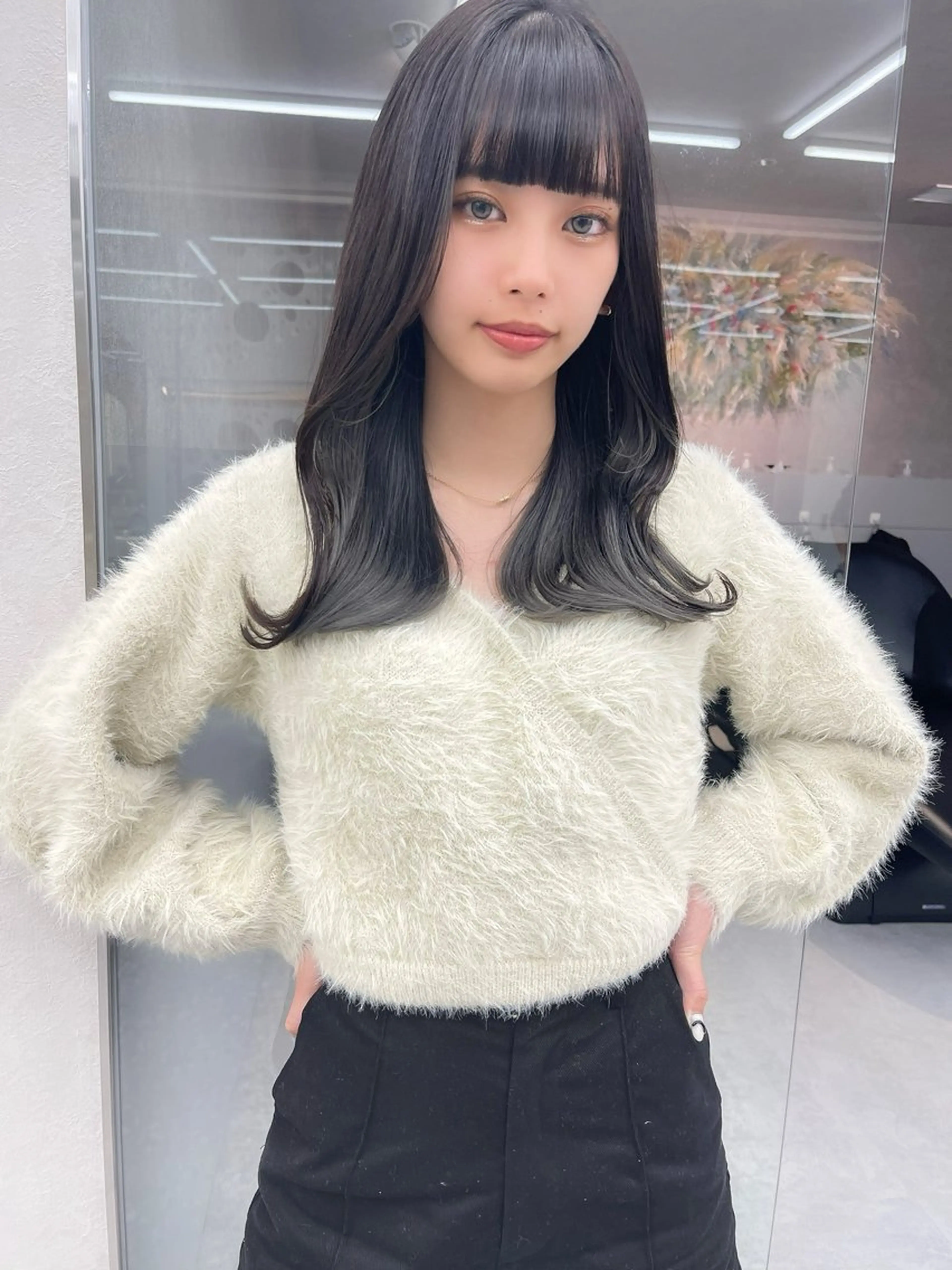 セミロング 顔周り🇰🇷ロンド レイヤー✨カジワラのヘアスタイル