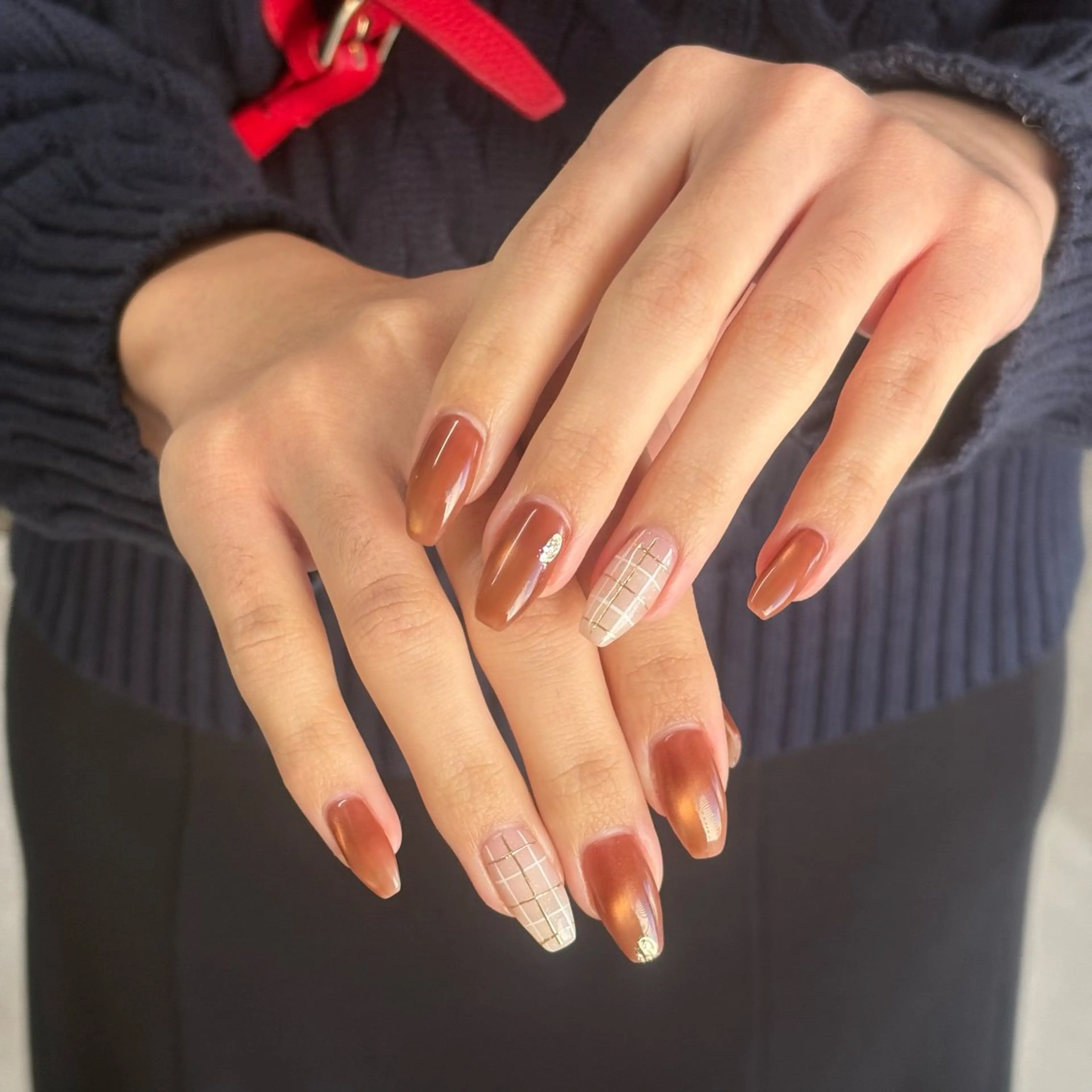 ネイル マグネットネイル ワンカラーネイル ハンドネイル Misato / ANDNAのネイルデザイン