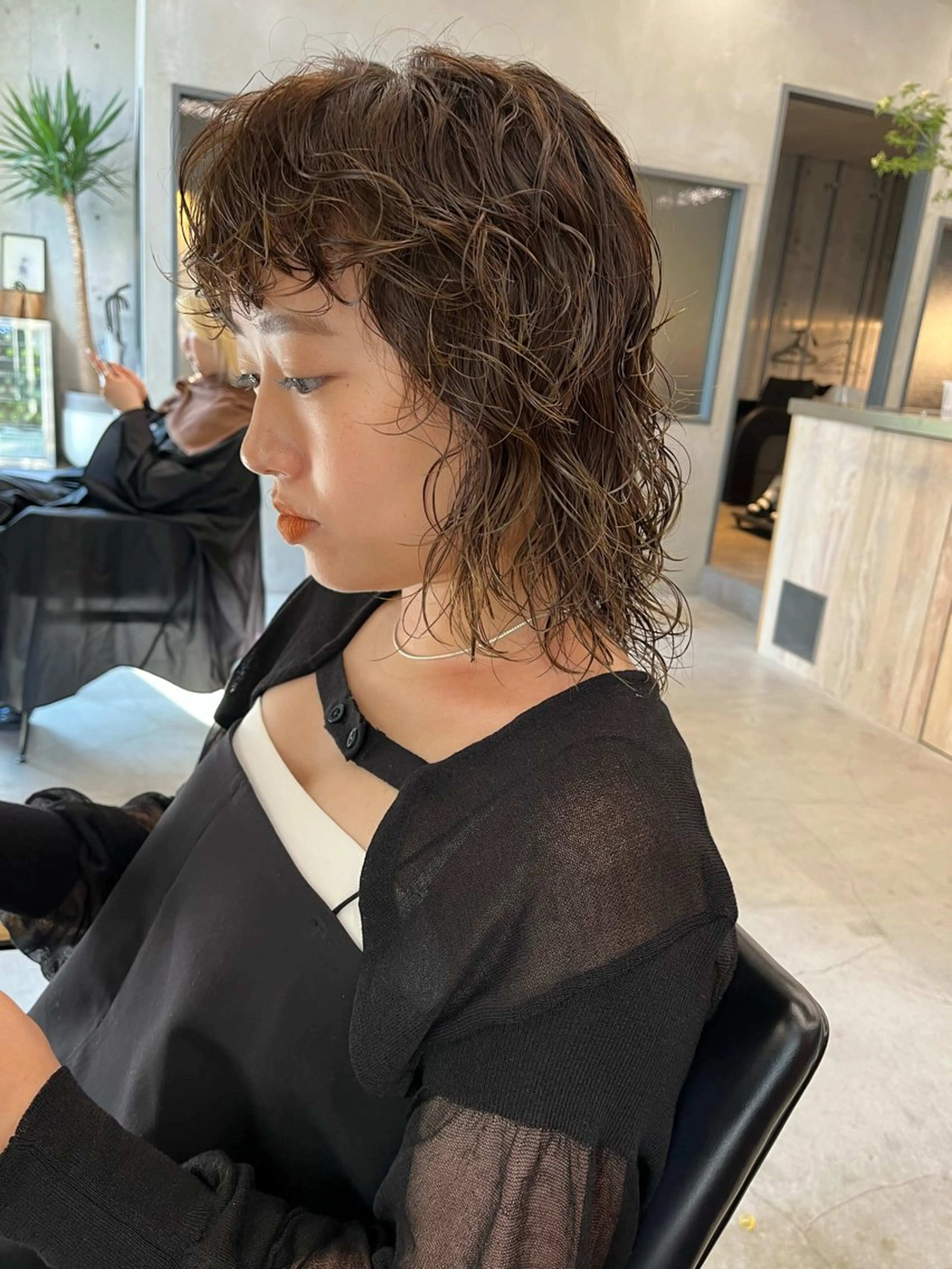 パーマ カット パーマ トリートメント 佐伯 和佳のヘアスタイル