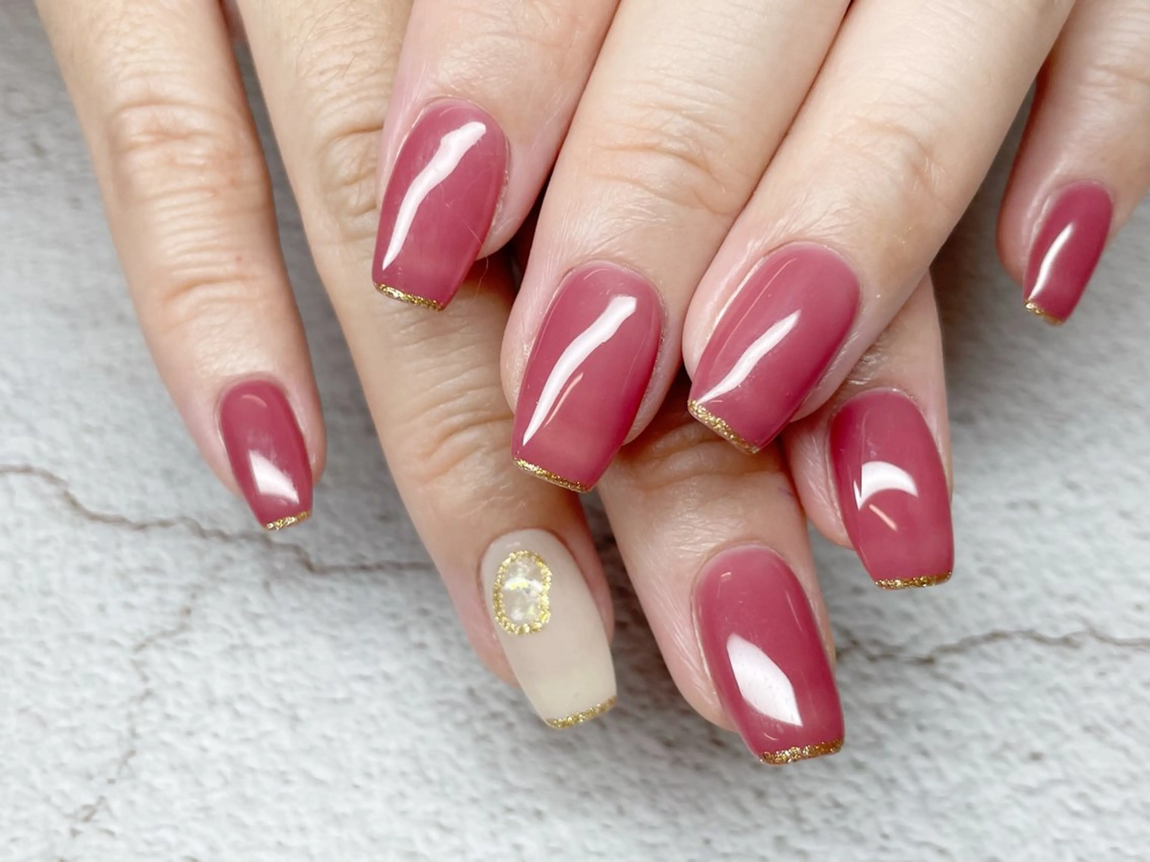 ネイル アートネイル フラッシュネイル フットネイル ジェルネイル グラデーション ハンドネイル エルモサ YURIKAのネイルデザイン