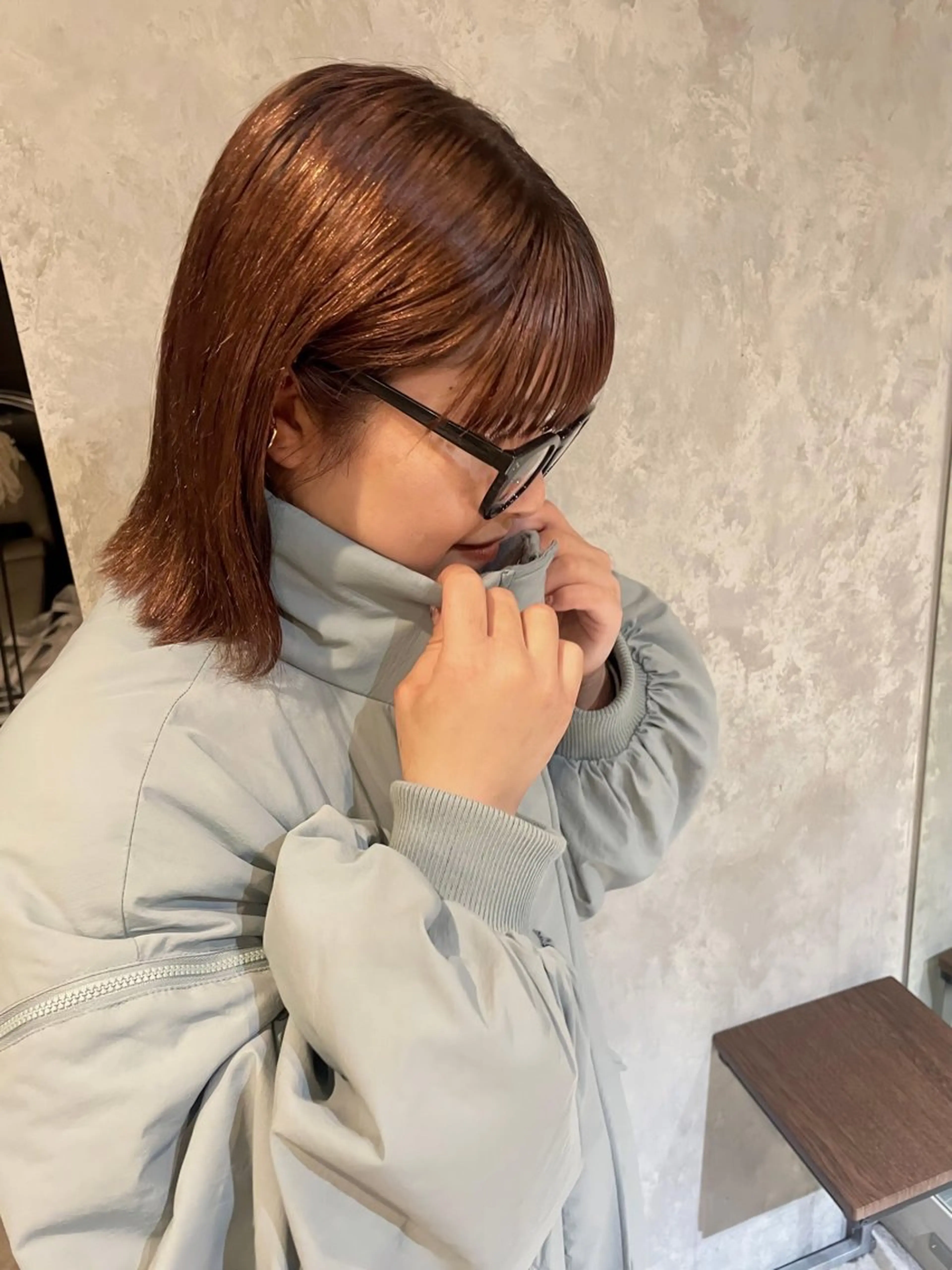 ミディアム カラー coq2f所属・岩渕 春菜のヘアスタイル