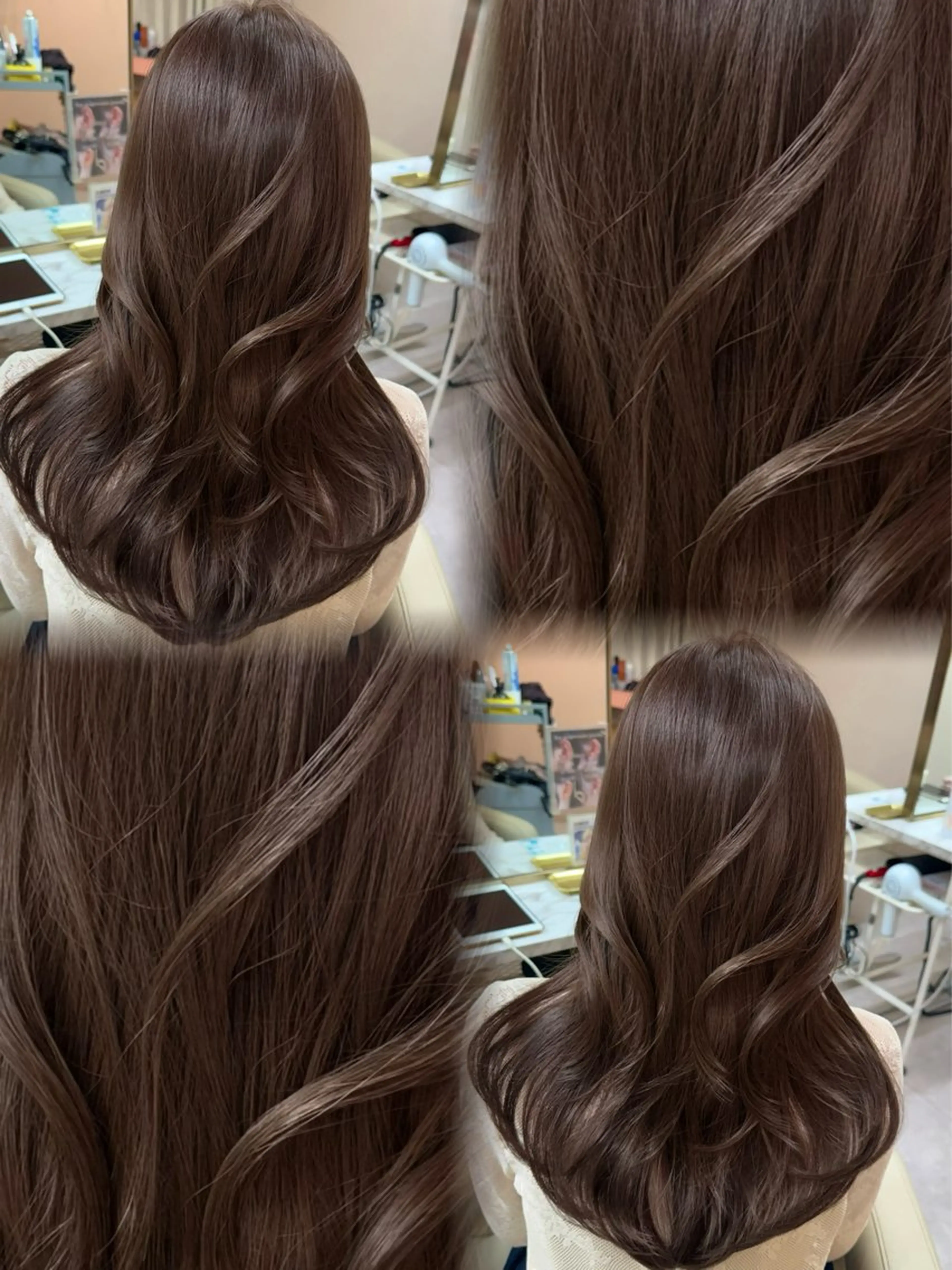 ロング カラー カット ヘアカラー トリートメント ♡韓国/レイヤー カット/Ayana♡のヘアスタイル