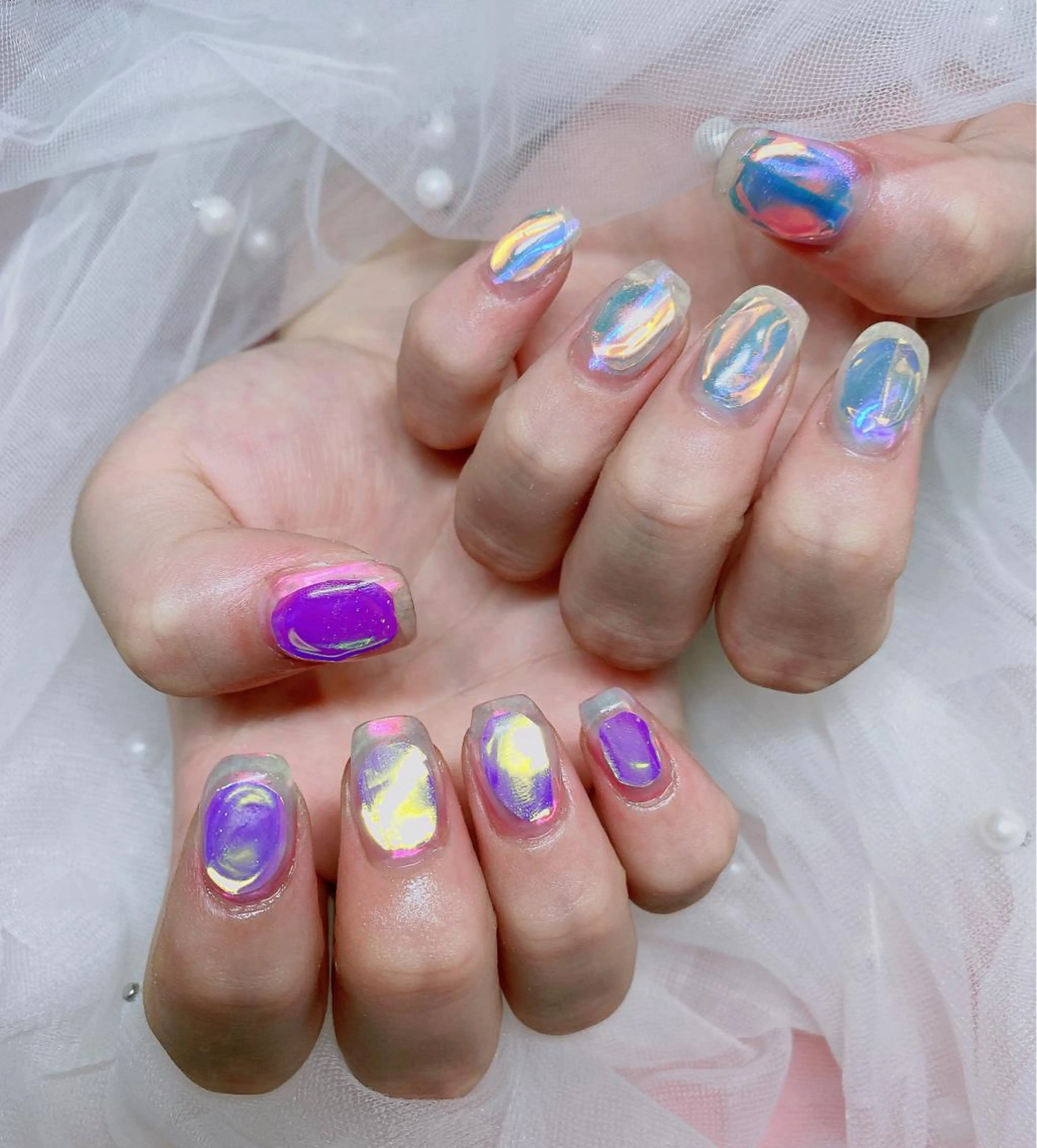 ネイル オーロラネイル Nail Salon kihi大塚店のネイルデザイン