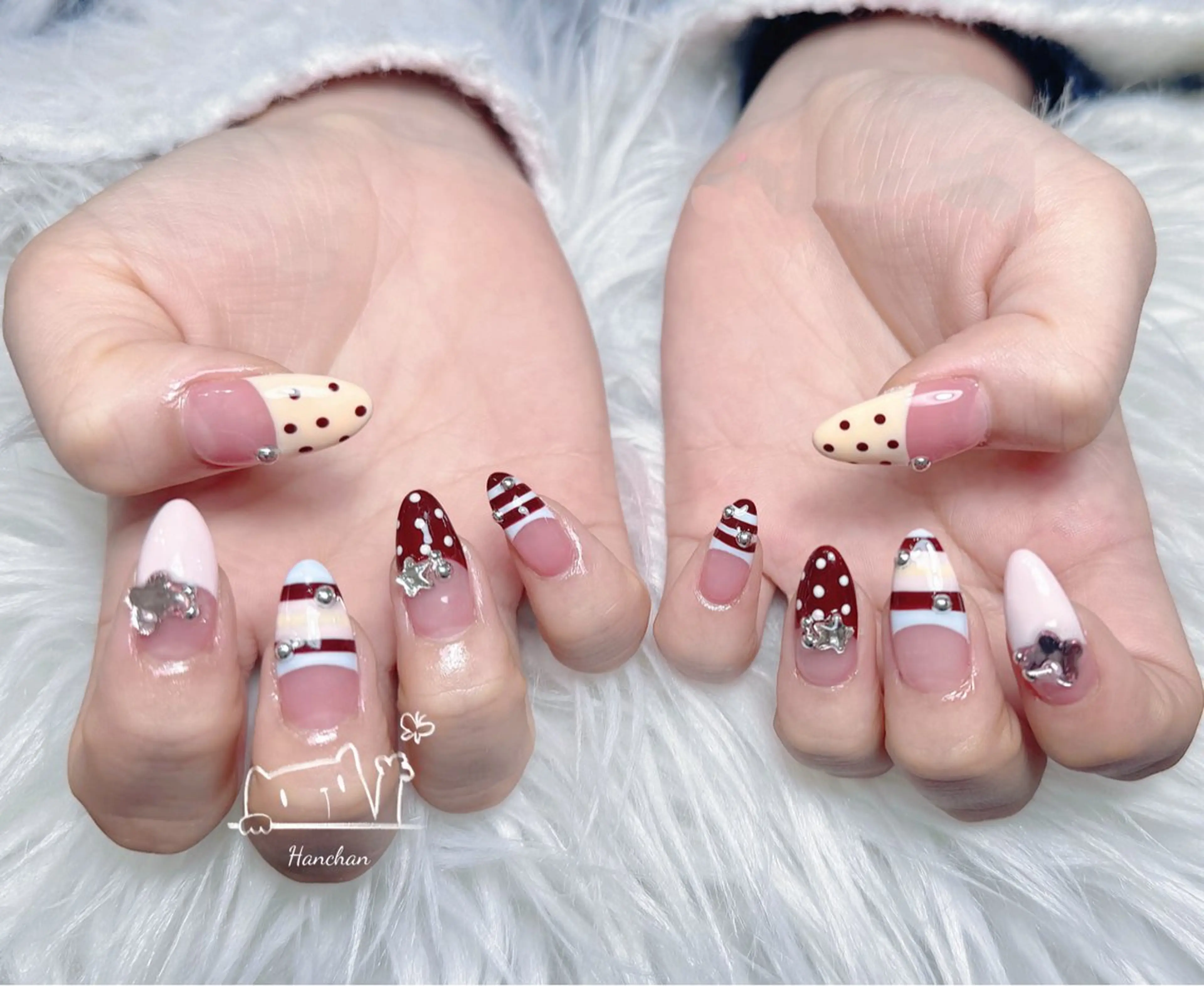 セミロング 韓国風ヘア ハンドネイル Aila Nail ShinOkubo所属・Aila Nail ShinOkuboのネイルデザイン