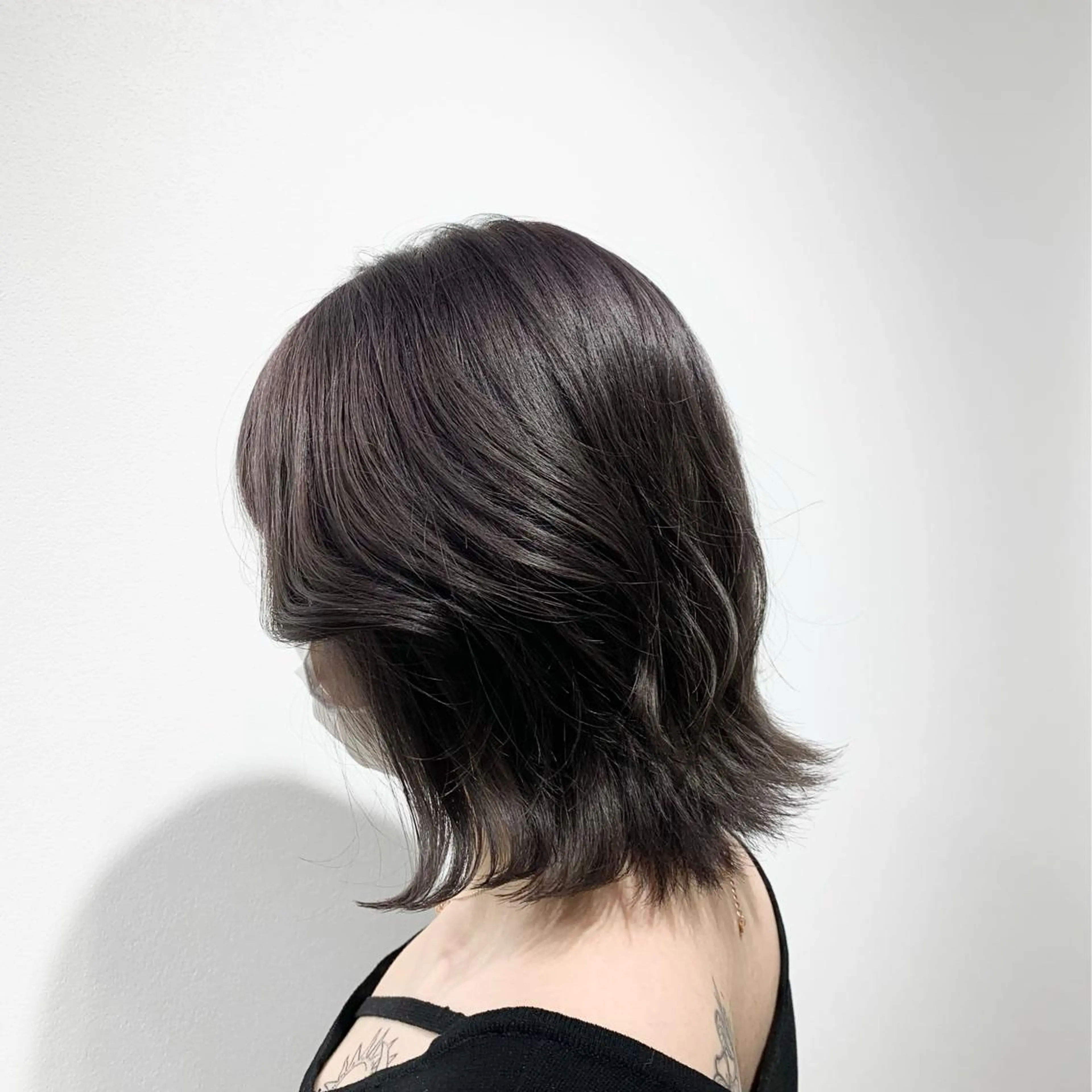 ミディアム カラー ヘアアレンジ キヨミ 韓国レイヤーカットのヘアスタイル