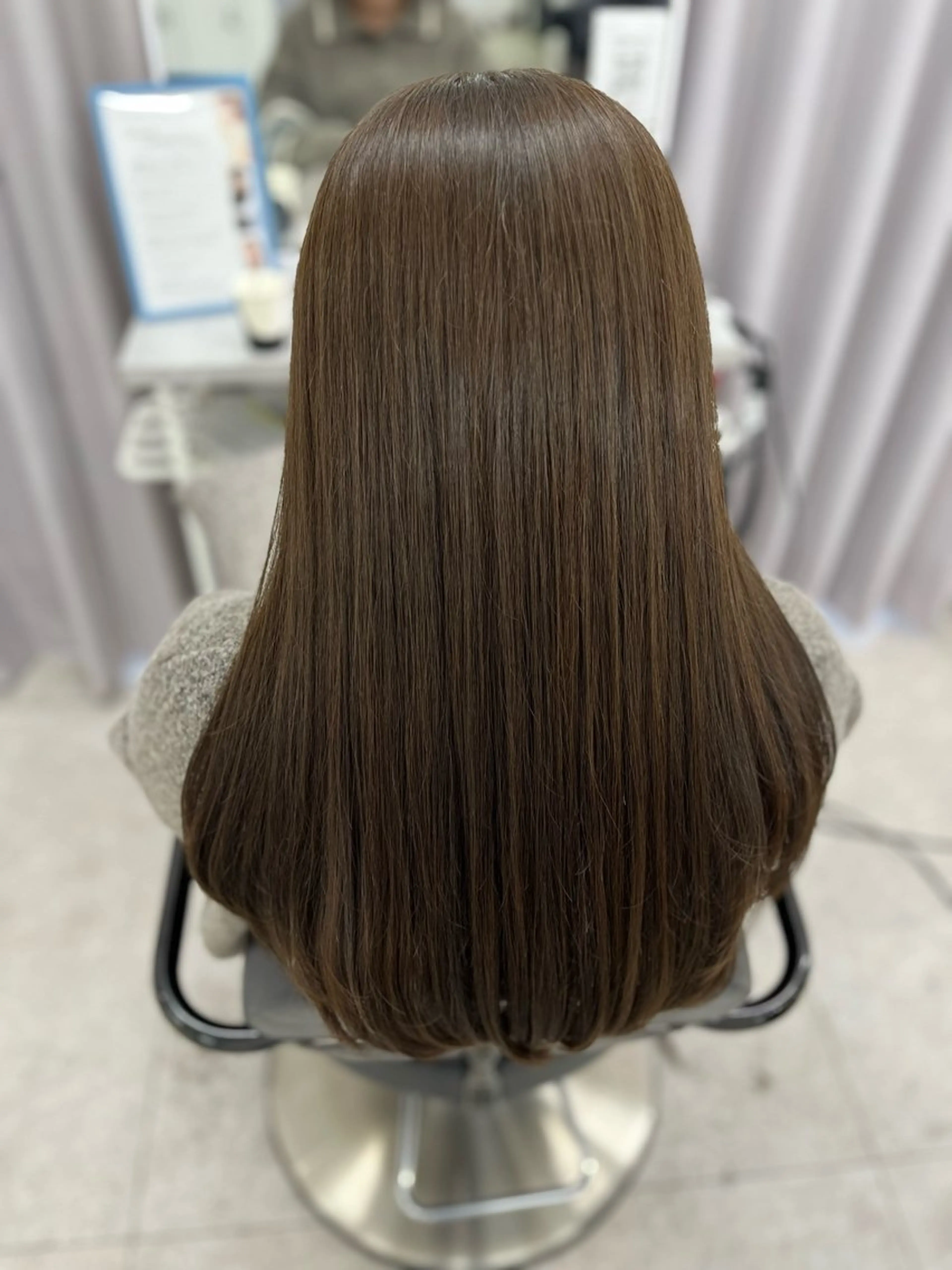 ロング カラー グレージュ オリーブグレージュ オリーブグレー カット ヘアカラー トリートメント 🫧ぷる艶カラー🫧 Yuubi🦩のヘアスタイル