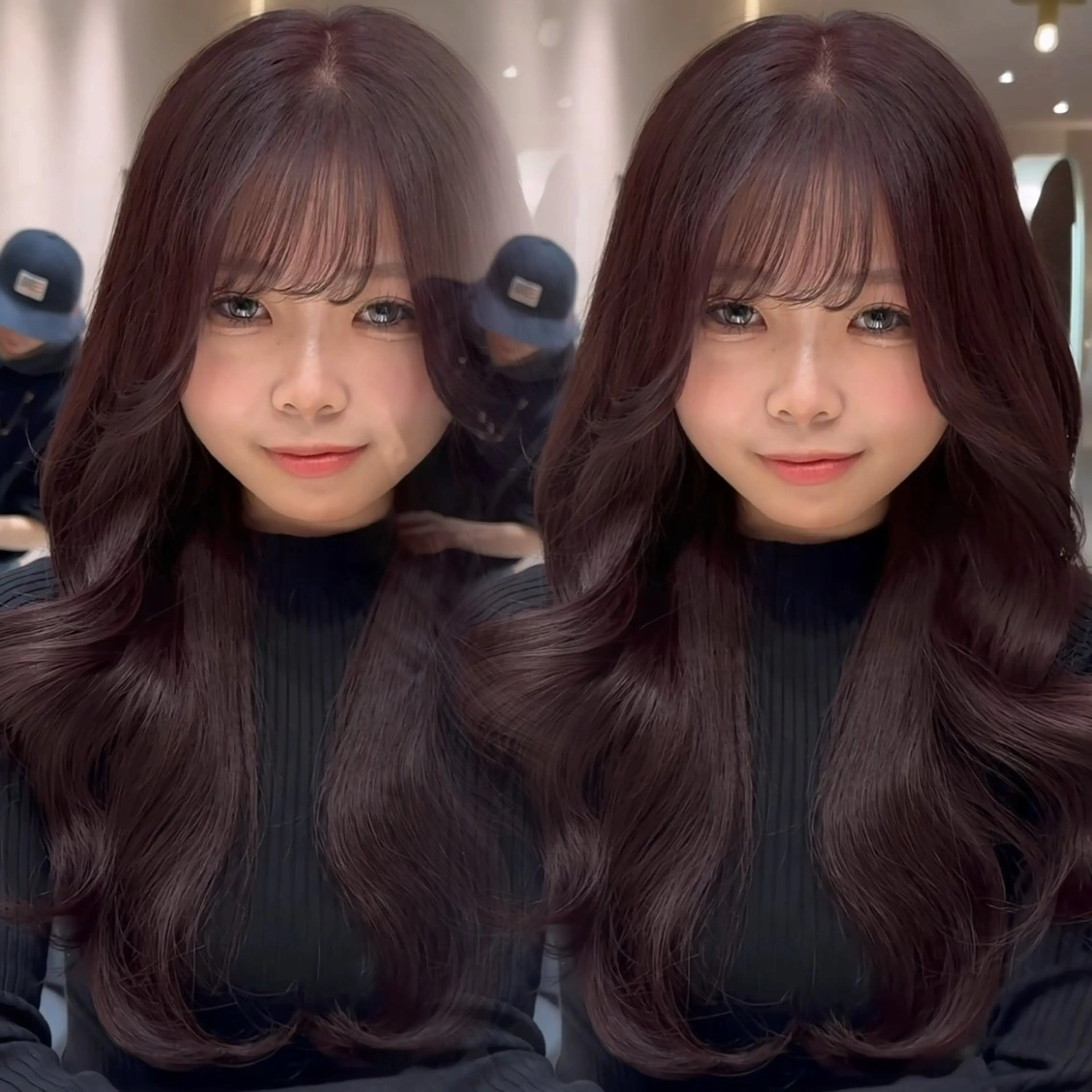 セミロング カット ヘアカラー トリートメント 韓国ヘア/ベージュ カラー/髪質改善/涼のヘアスタイル