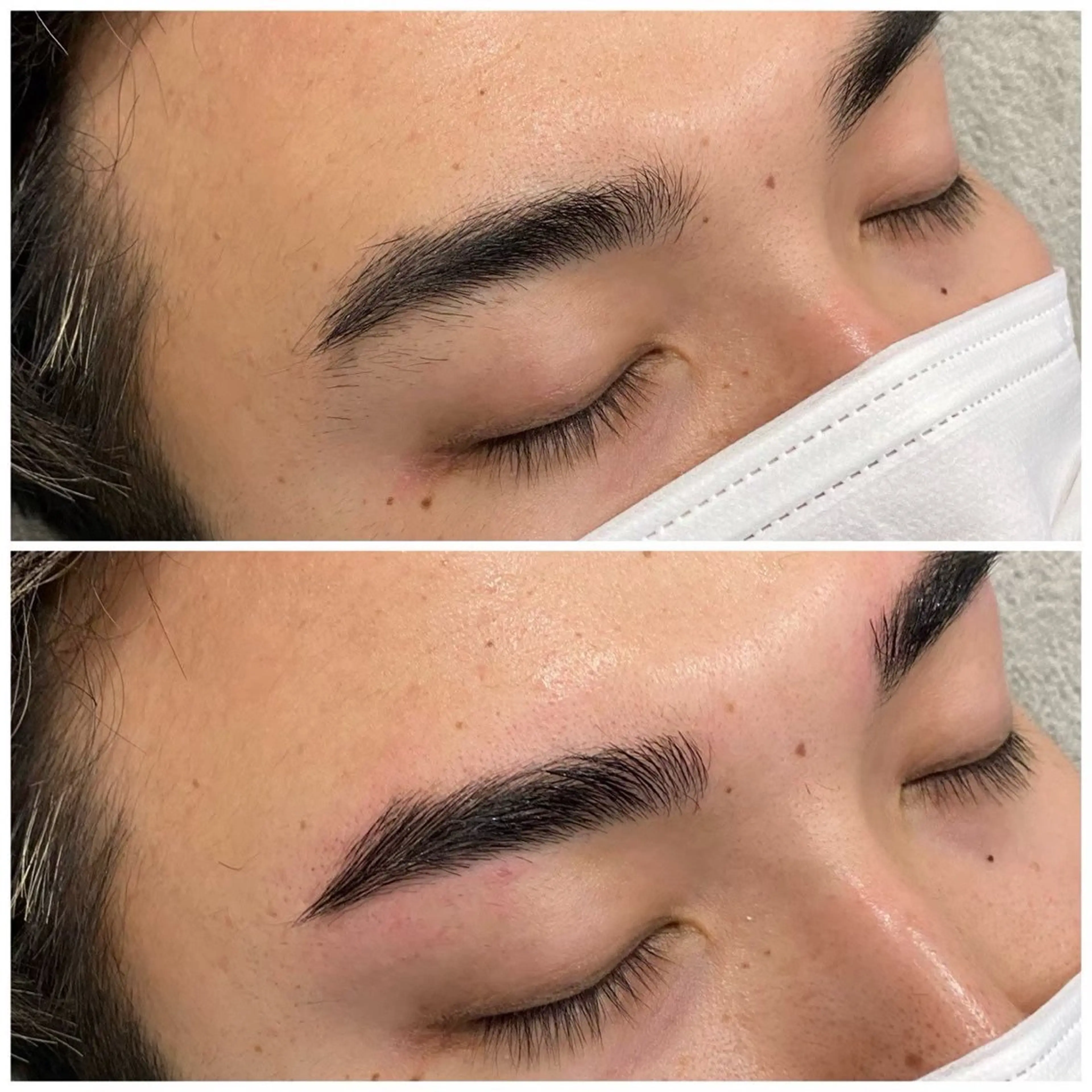 メンズ アイブロウ カット 韓国レイヤー/センタ ーパート/坂本翔のヘアスタイル