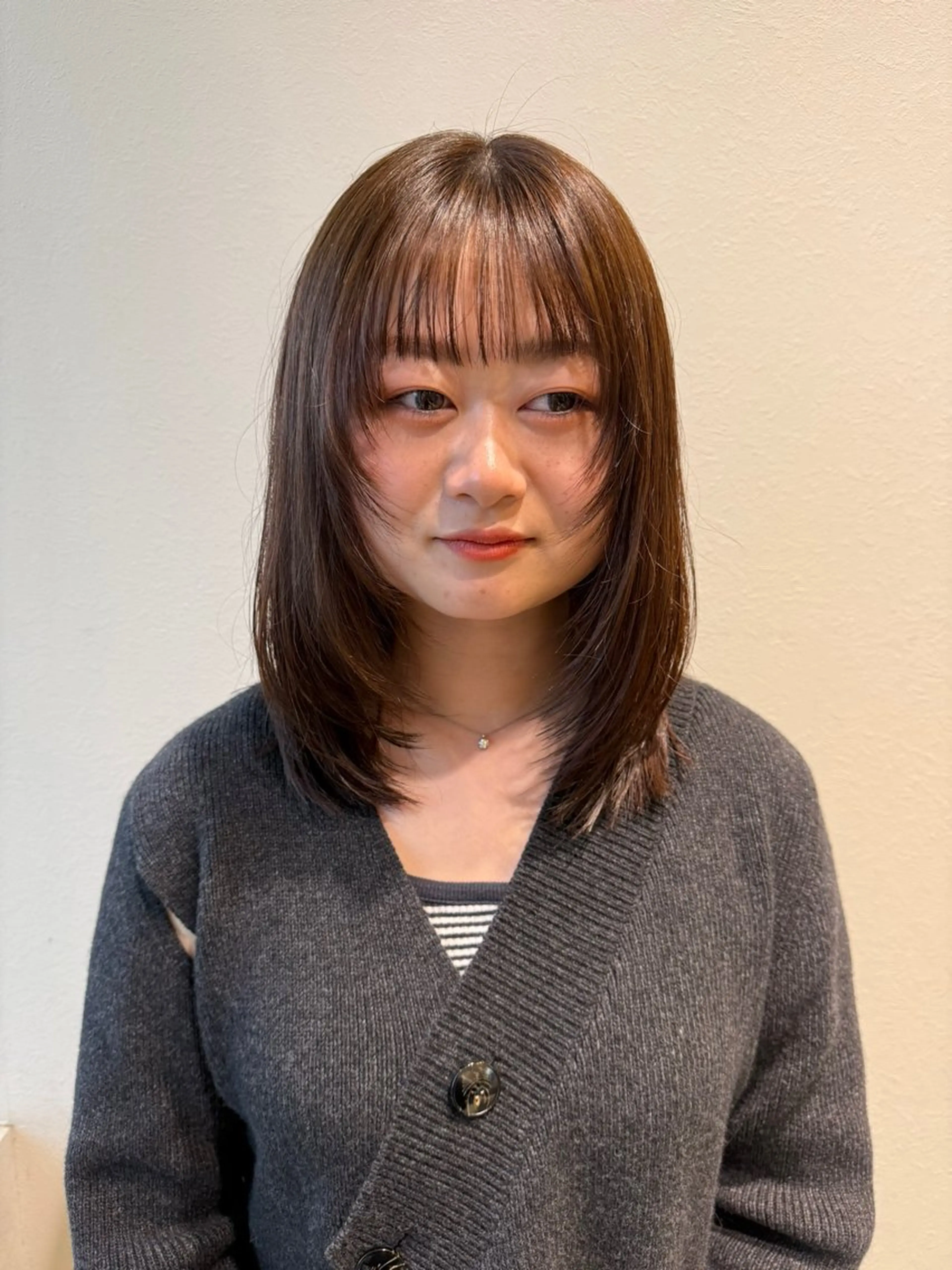 小顔似合わせカット+秋冬カラー+Aujua1stepトリートメントの写真