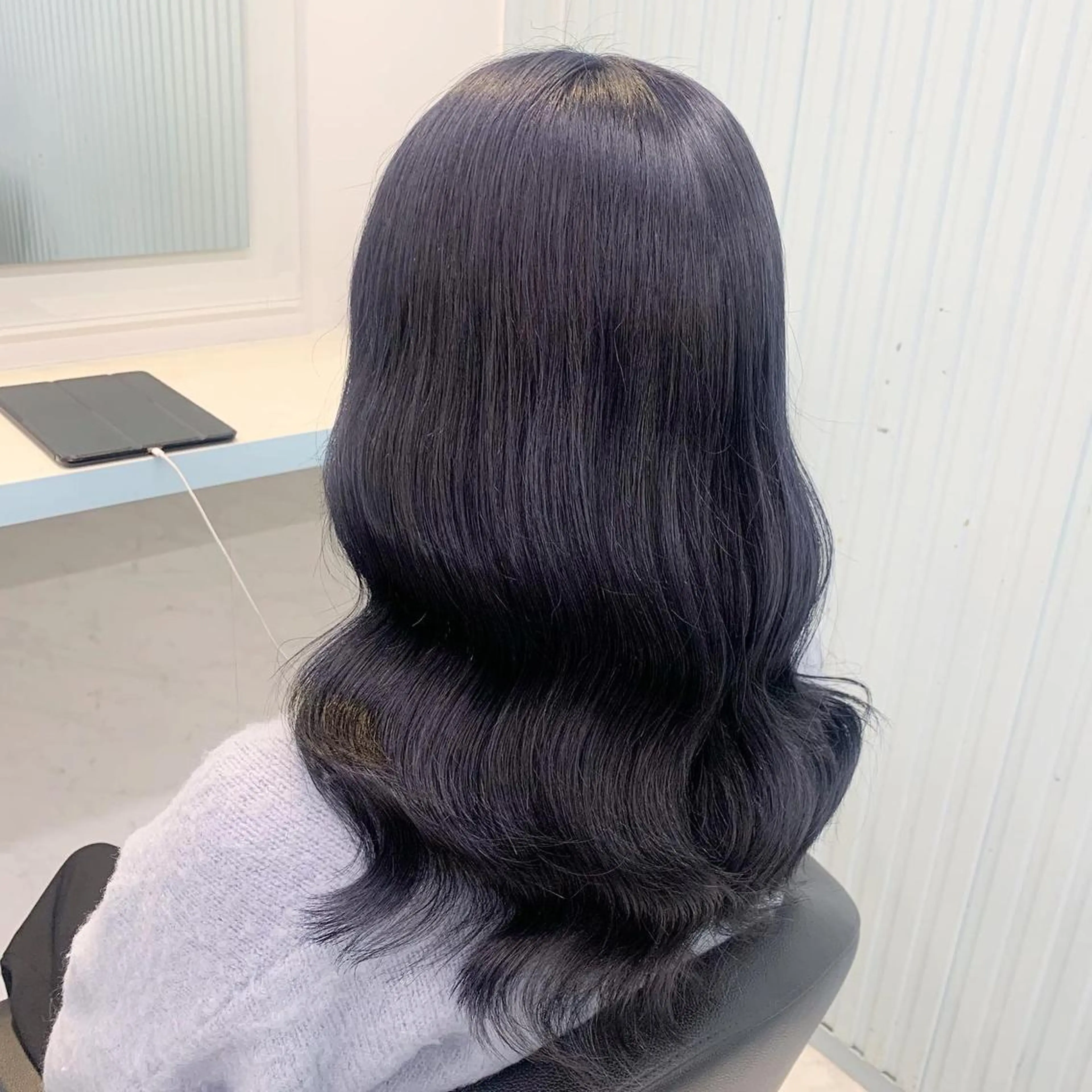 ロング カラー カット ヘアカラー 🤍大人っぽ韓国暗髪 🤍Asuka🤍のヘアスタイル