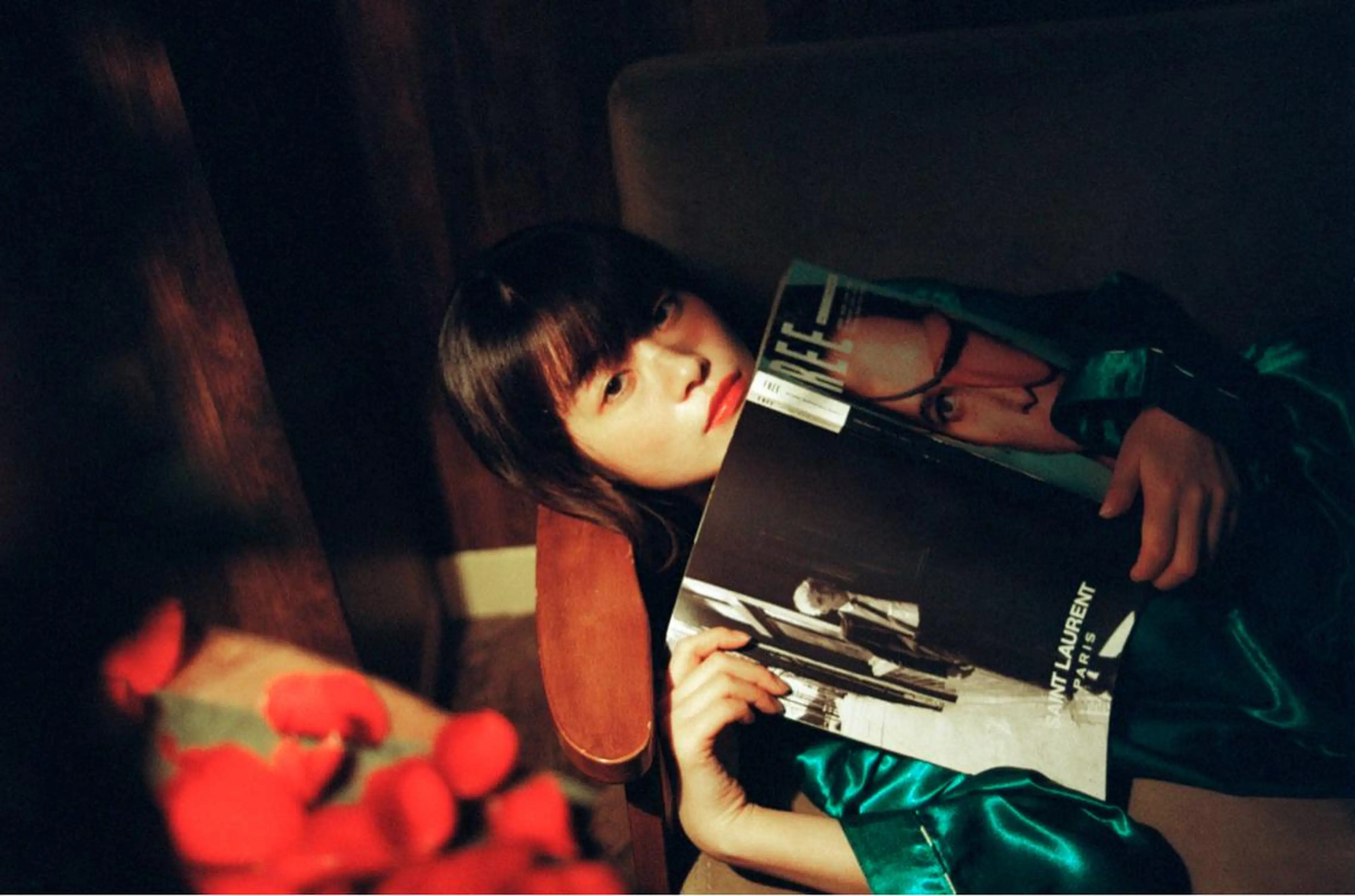 セミロング ヘアアレンジ ウルフレイヤー エクステ/kokiのヘアスタイル